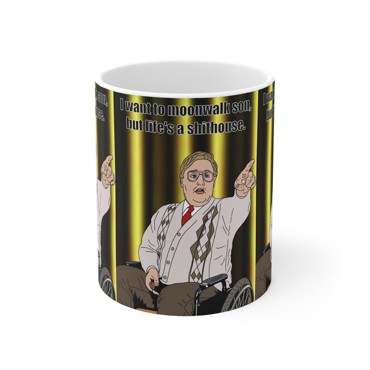 Phoenix Nights | Brian Potter I Want To Moonwalk Mug | More Jam