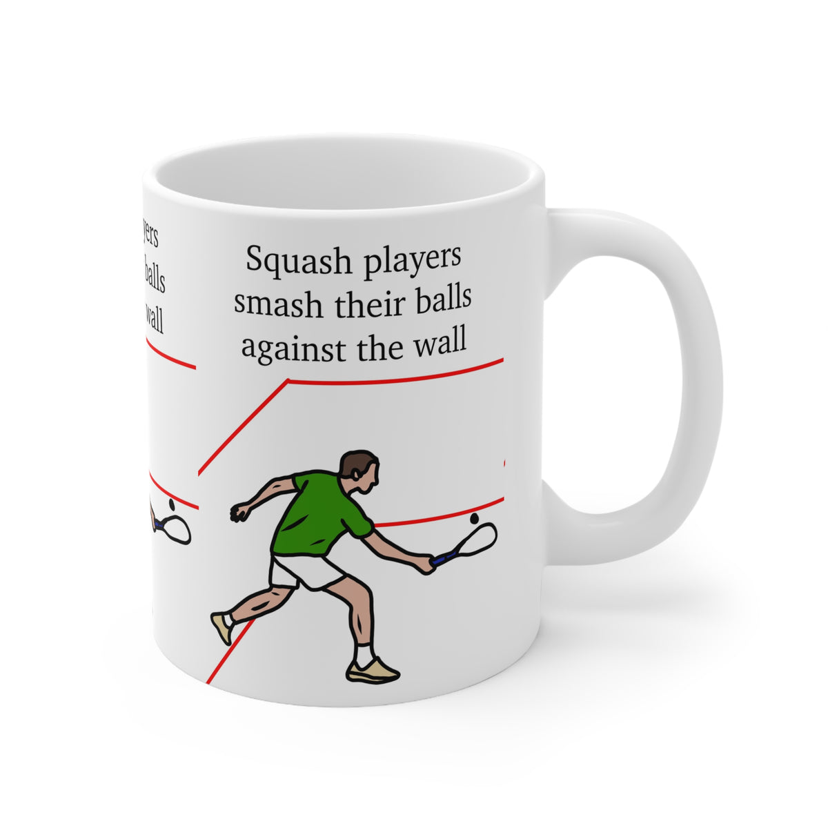 Squash Player | Funny Mug | More Jam