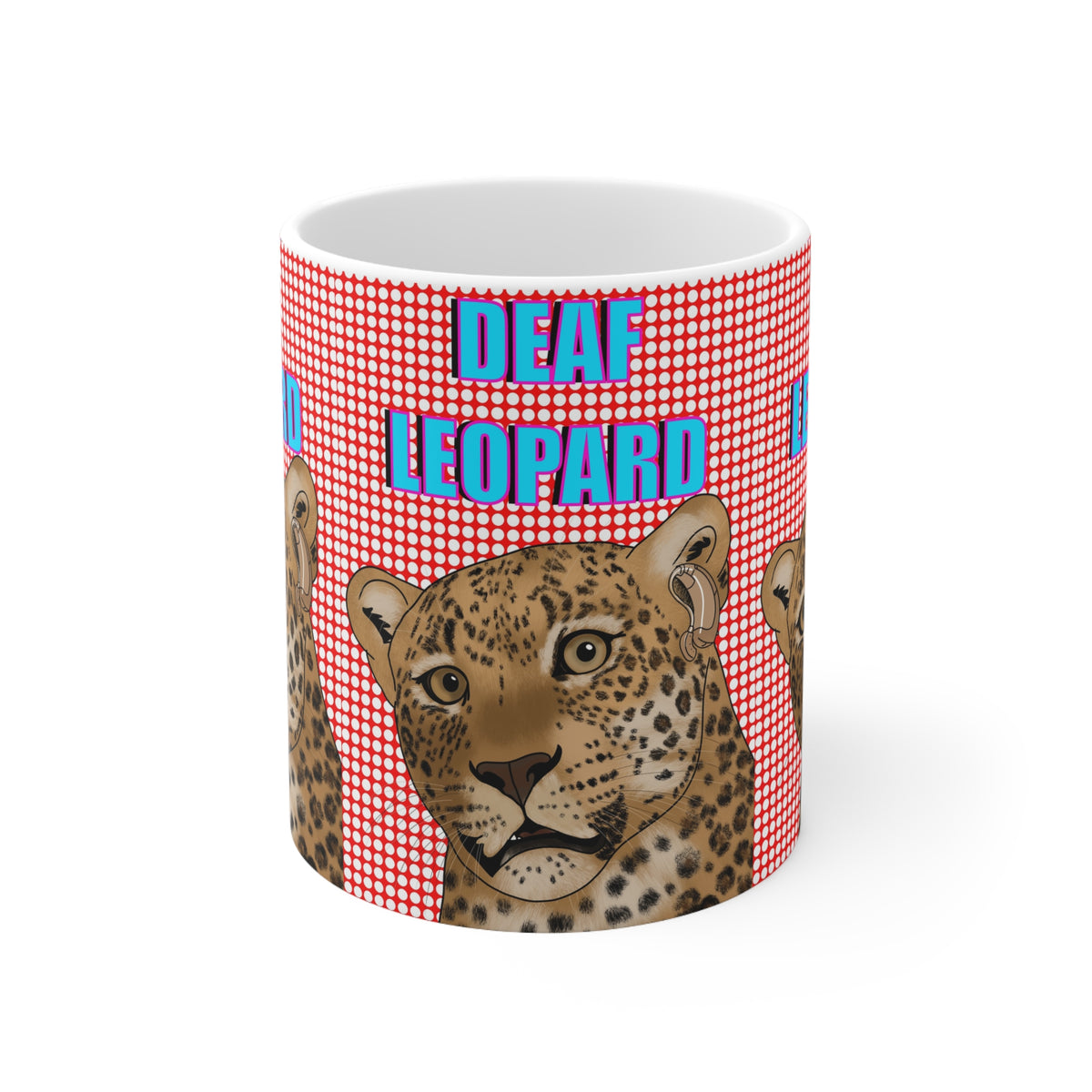 Deaf Leopard/ Def Leppard | Funny Mug | More Jam