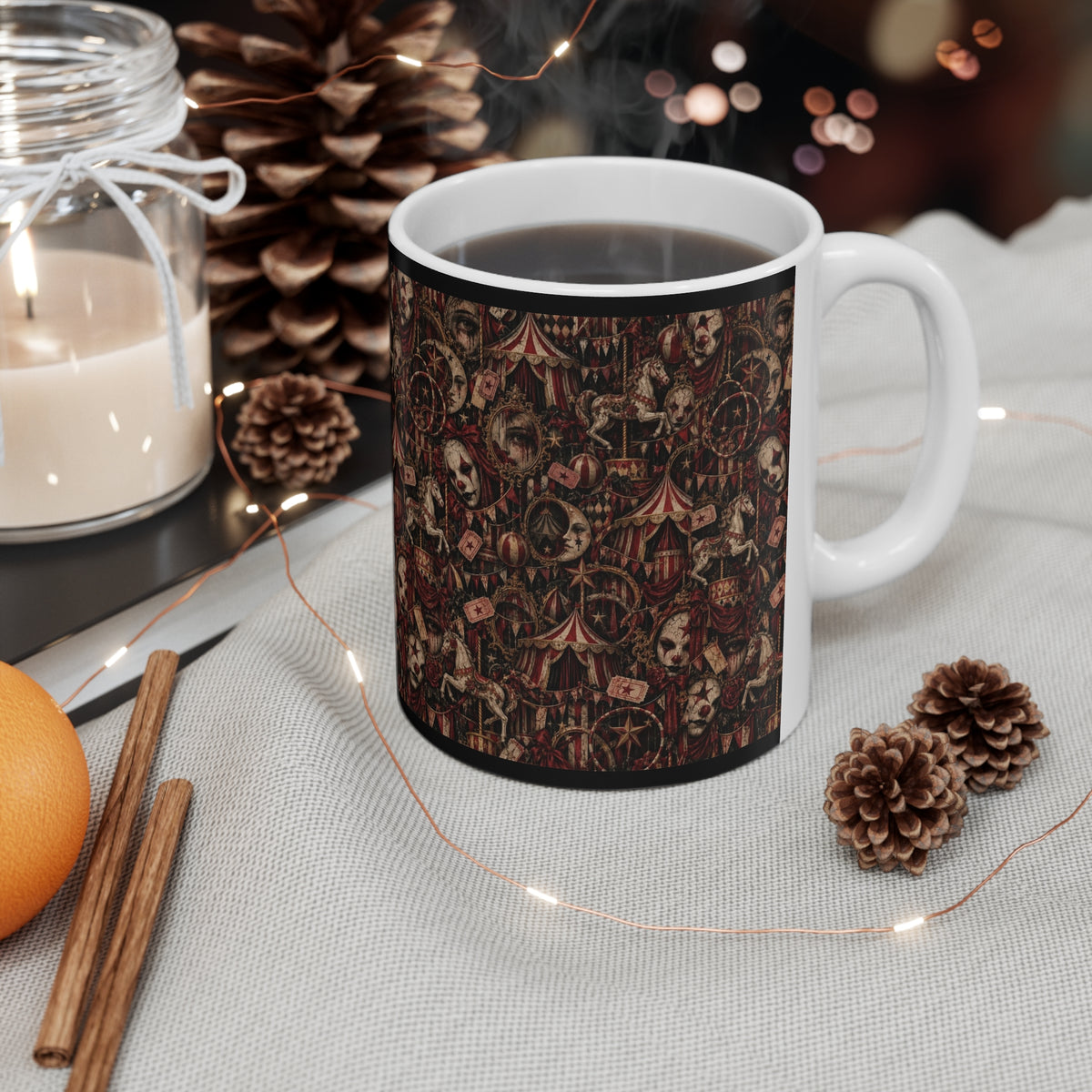 Gothic Clown Pattern Mug | More Jam