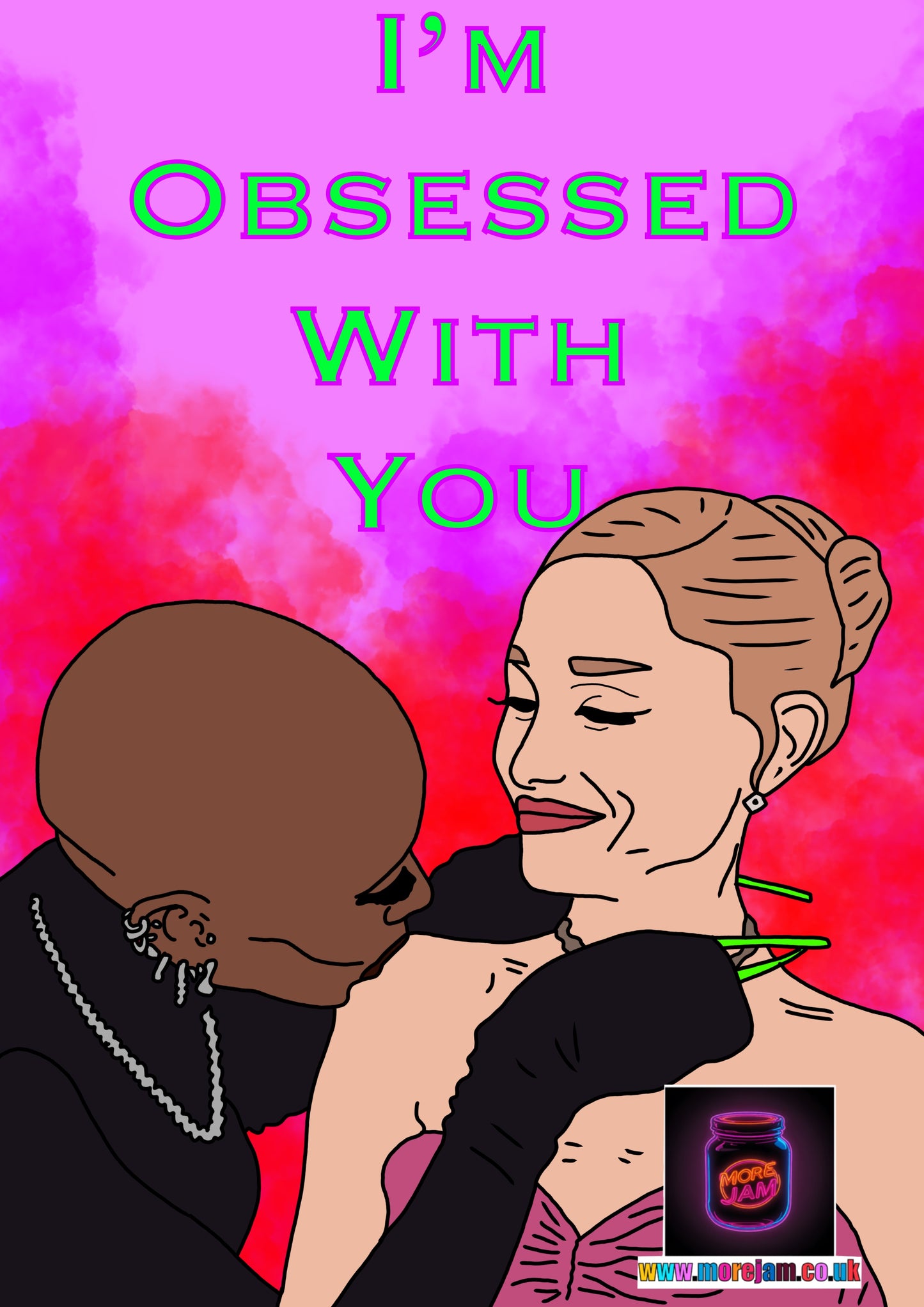 Valentine’s Day Card Wicked Ariana Grande Cynthia Stalker