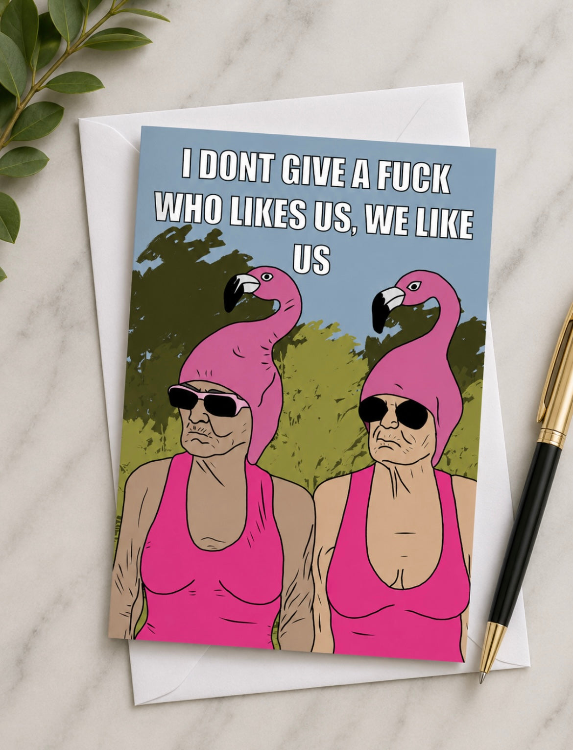 Best Friends I Don't Give A F | Funny Birthday Card | More Jam