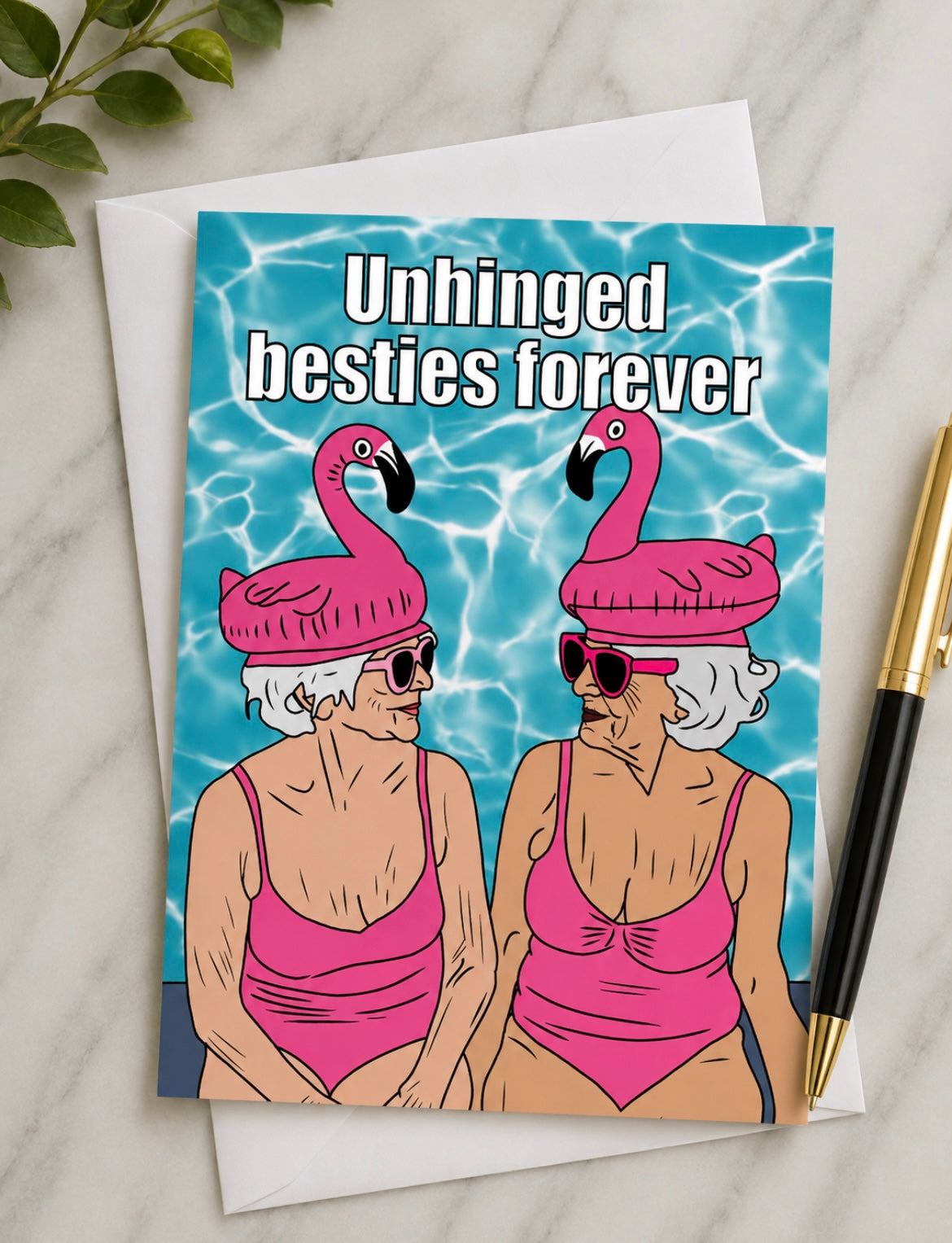Best Friends Unhinged Besties | Funny Birthday Card | More Jam