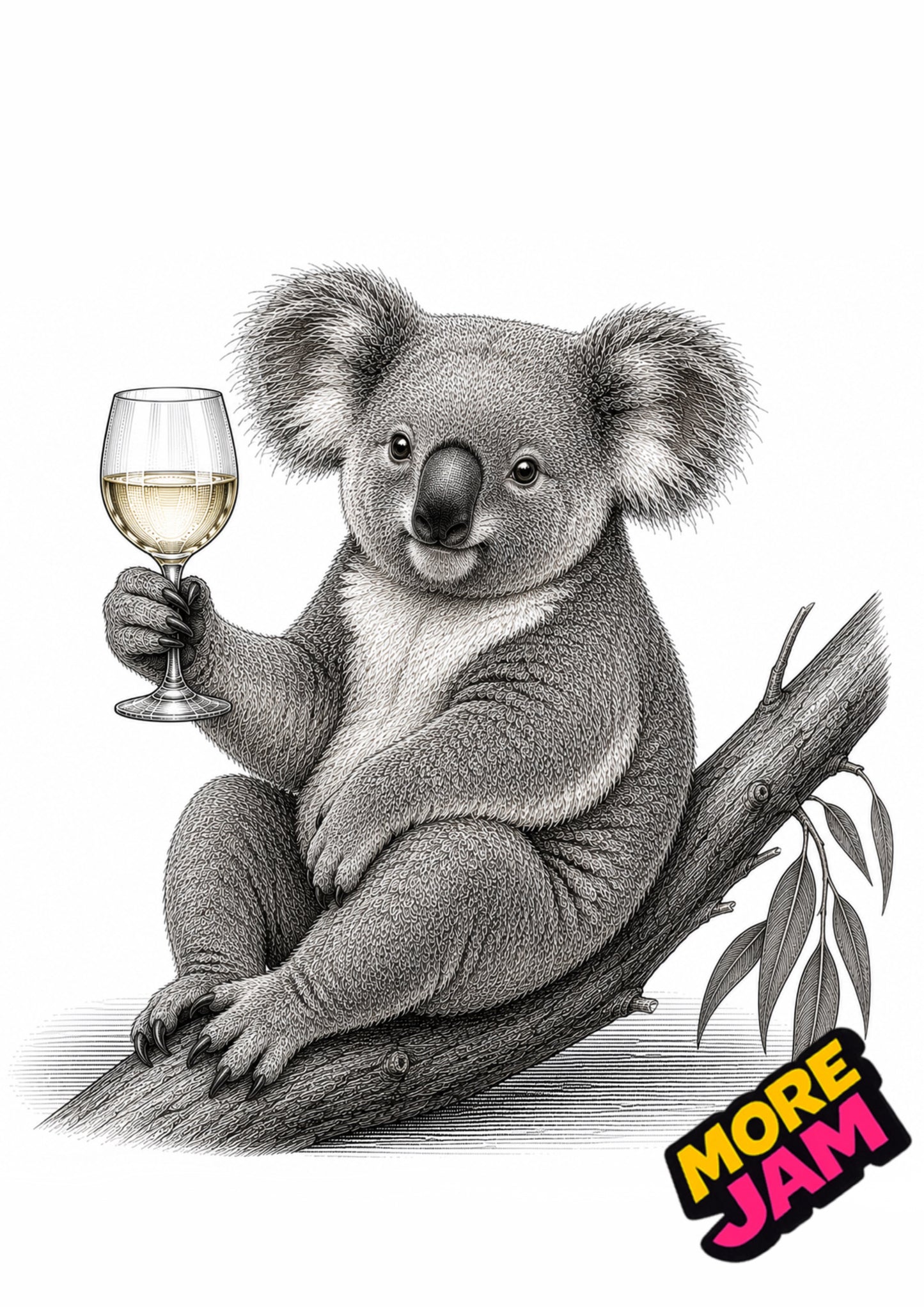 Sophisticated Koala Print UK | Unique A4 Wall Art | More Jam