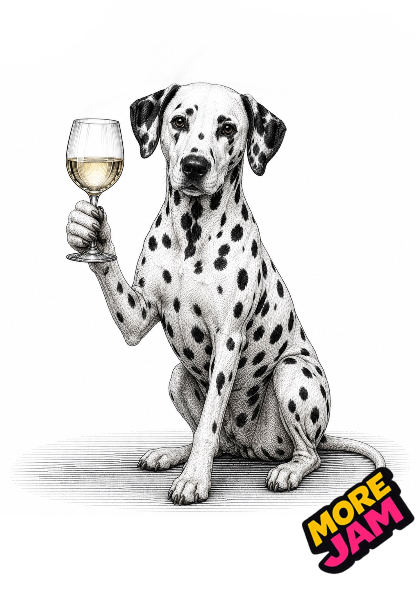 Sophisticated Dalmatian Print UK | Unique A4 Wall Art | More Jam