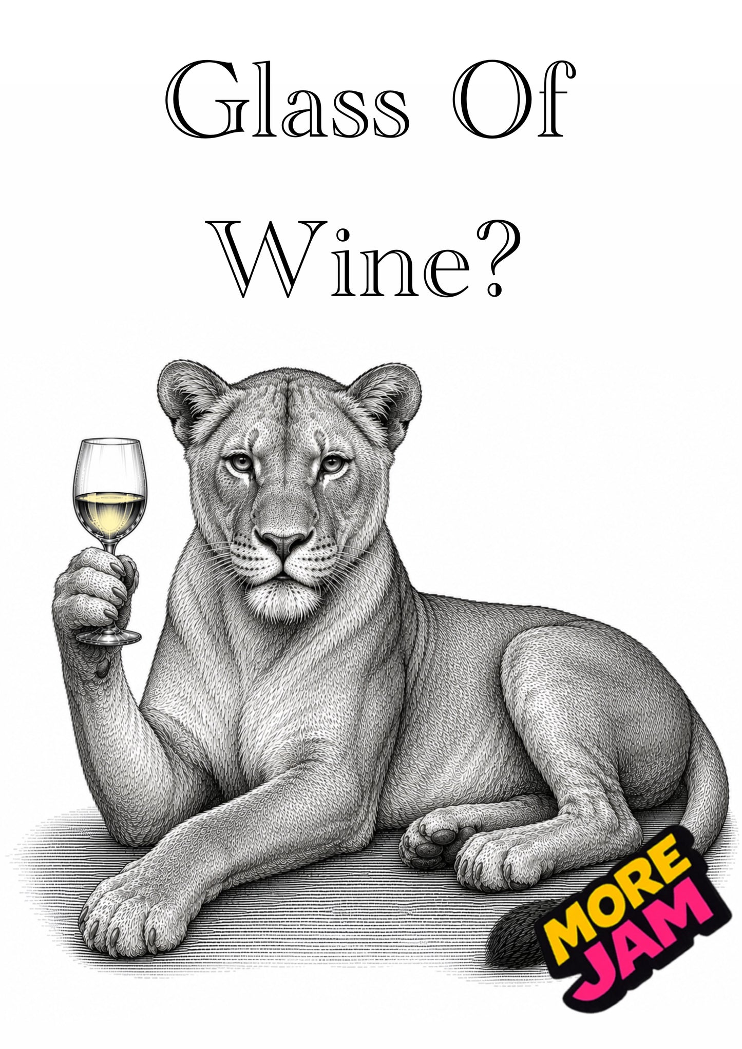 Sophisticated Lioness | Funny Birthday Card | More Jam