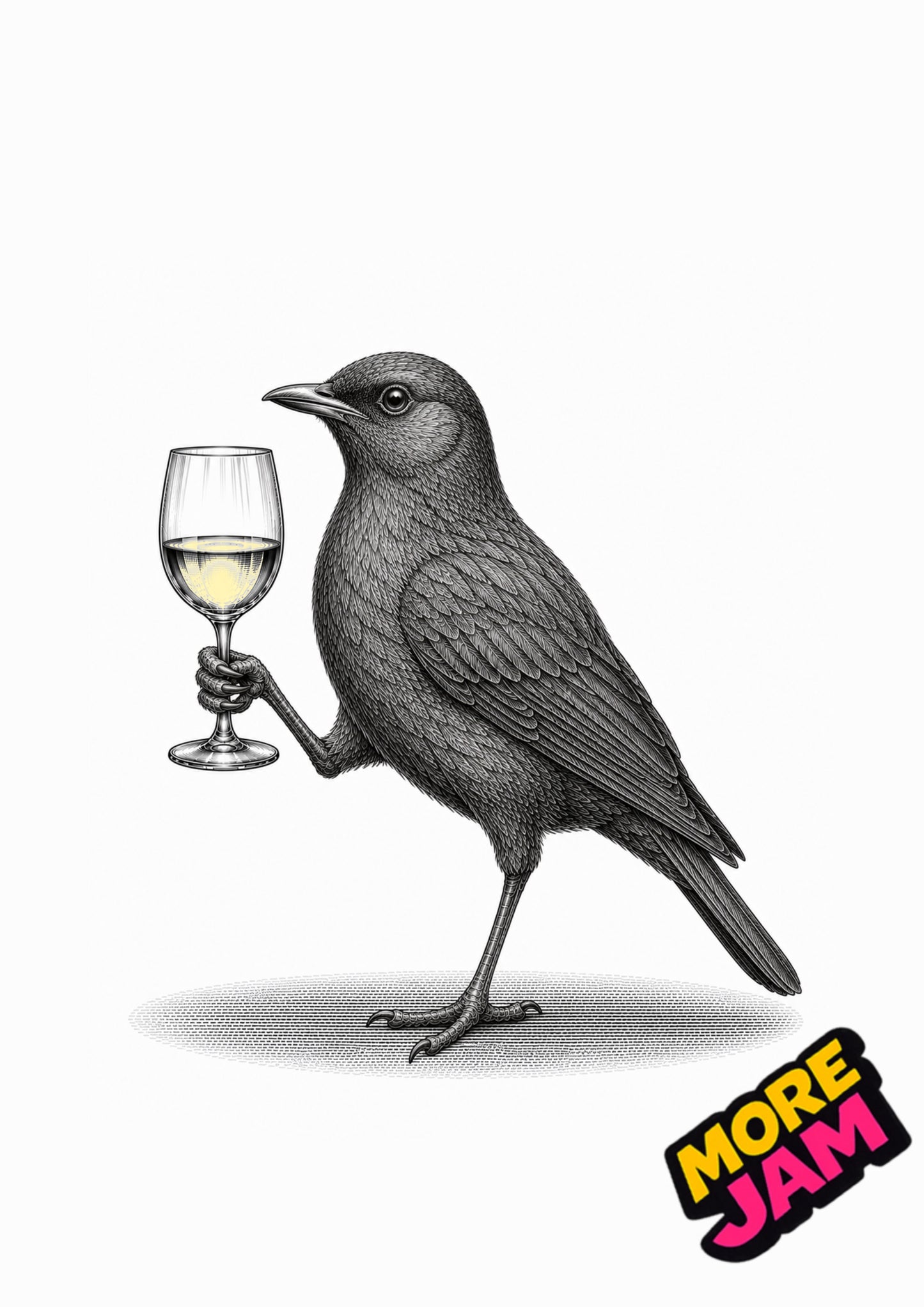 Sophisticated Bird Print UK | Unique A4 Wall Art | More Jam