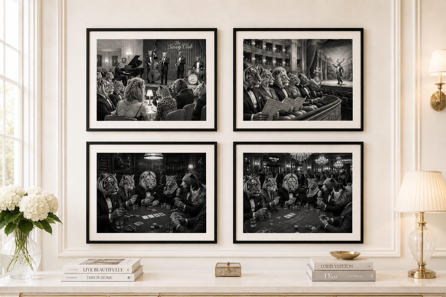 Sophisticated Casino Print UK | Unique A4 Wall Art | More Jam