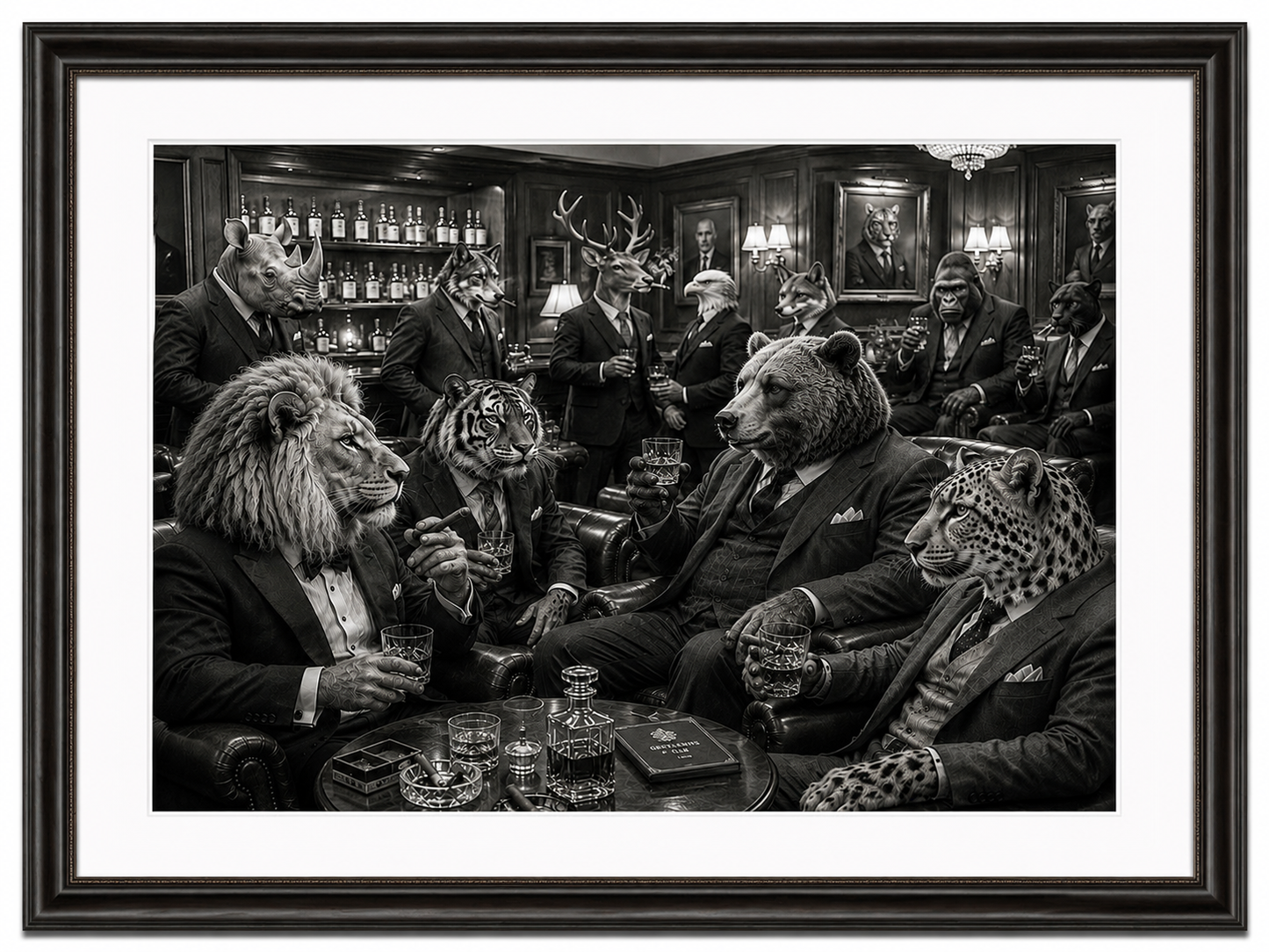 Sophisticated Gentlemen Print UK | Unique A4 Wall Art | More Jam