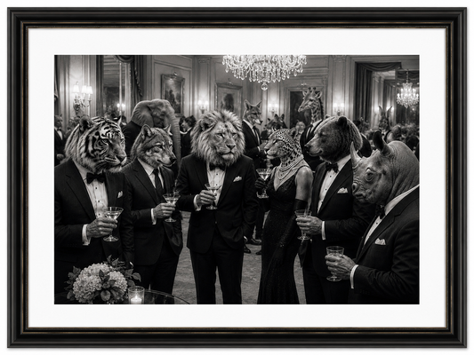 Sophisticated Cocktail Party Print UK | Unique A4 Wall Art | More Jam