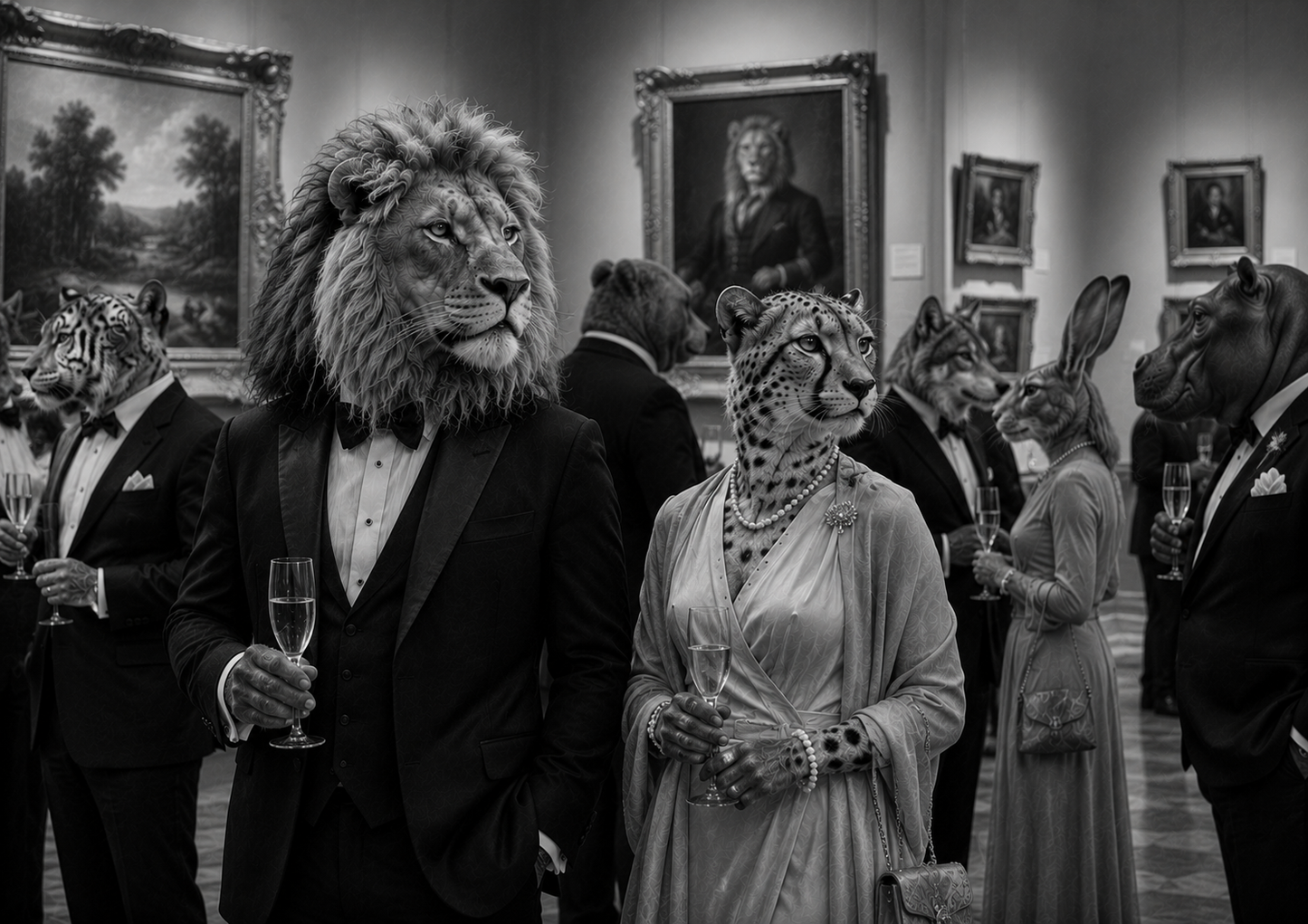 Sophisticated Art Gallery Opening Print UK | Unique A4 Wall Art | More Jam