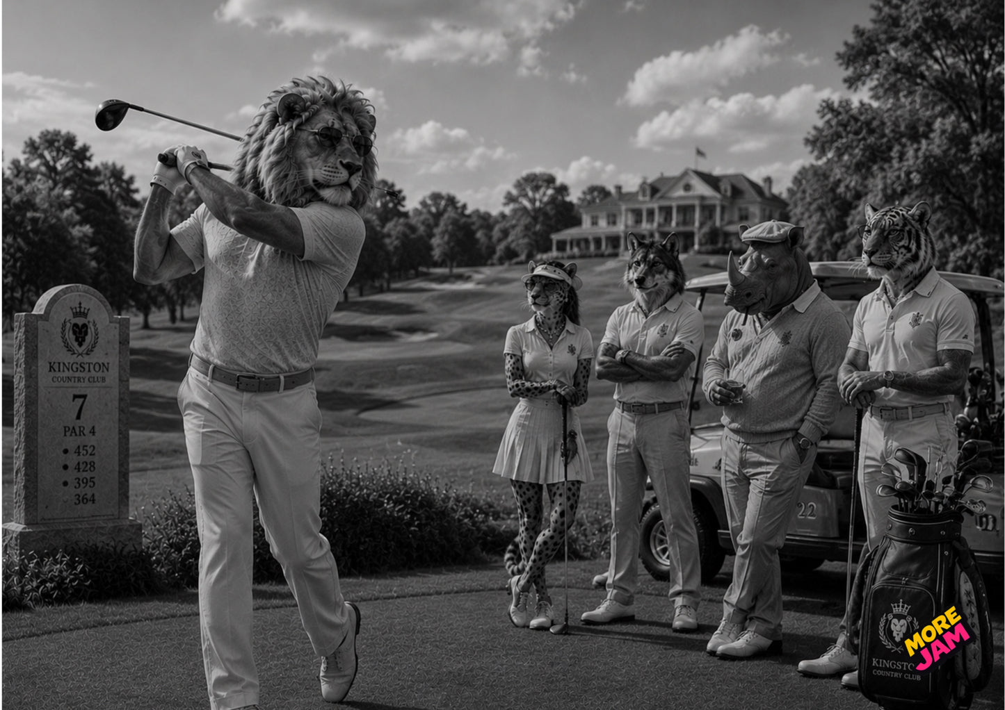 Sophisticated Golf Swing Print UK | Unique A4 Wall Art | More Jam