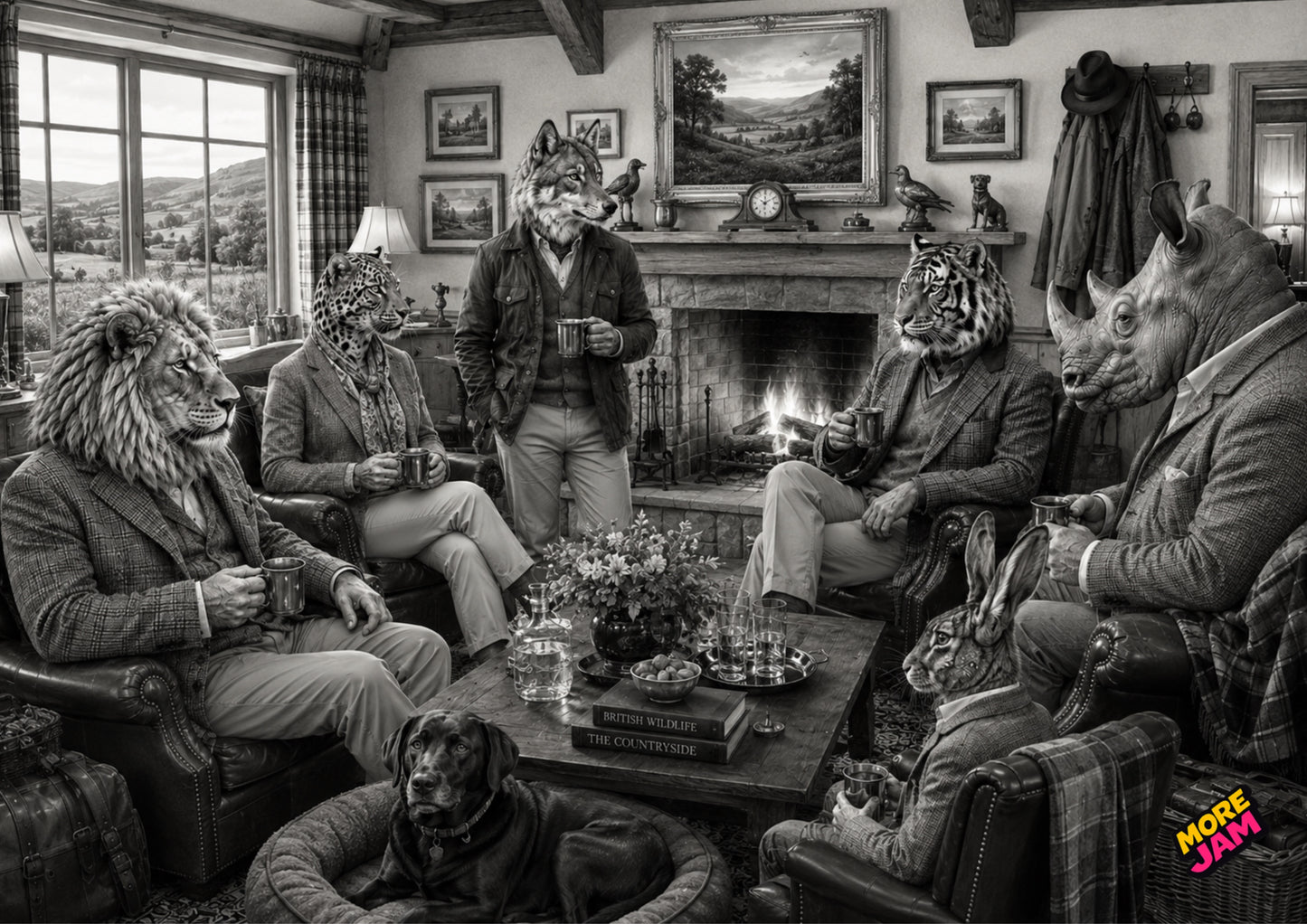 Sophisticated Gamekeepers Lodge UK | Unique A4 Wall Art | More Jam