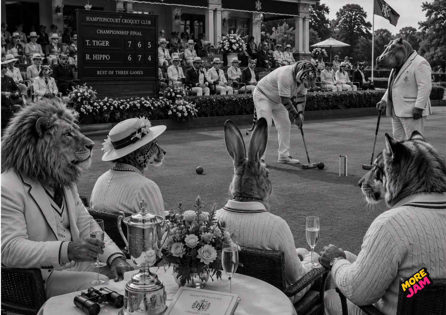 Sophisticated Croquet Final UK | Unique A4 Wall Art | More Jam