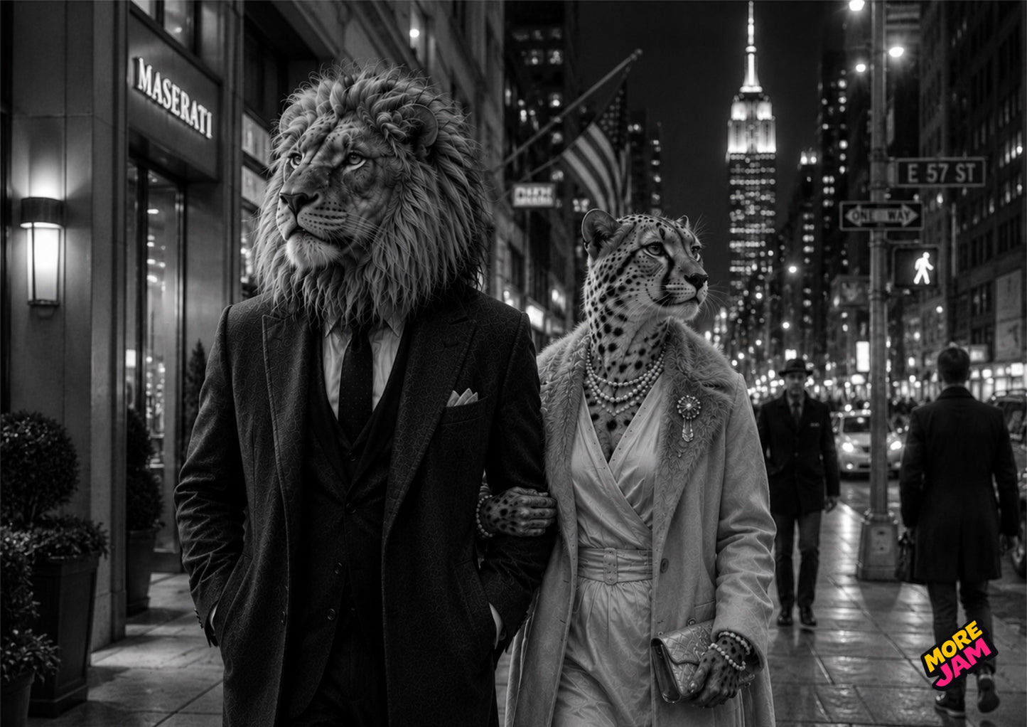 Sophisticated NYC Walk UK | Unique A4 Wall Art | More Jam