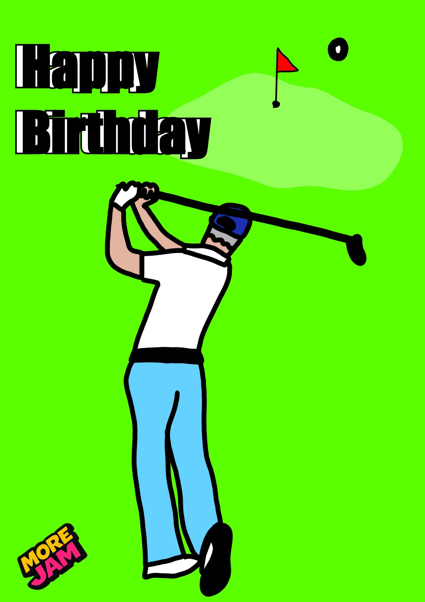 Golf Card | Funny Birthday Card | More Jam
