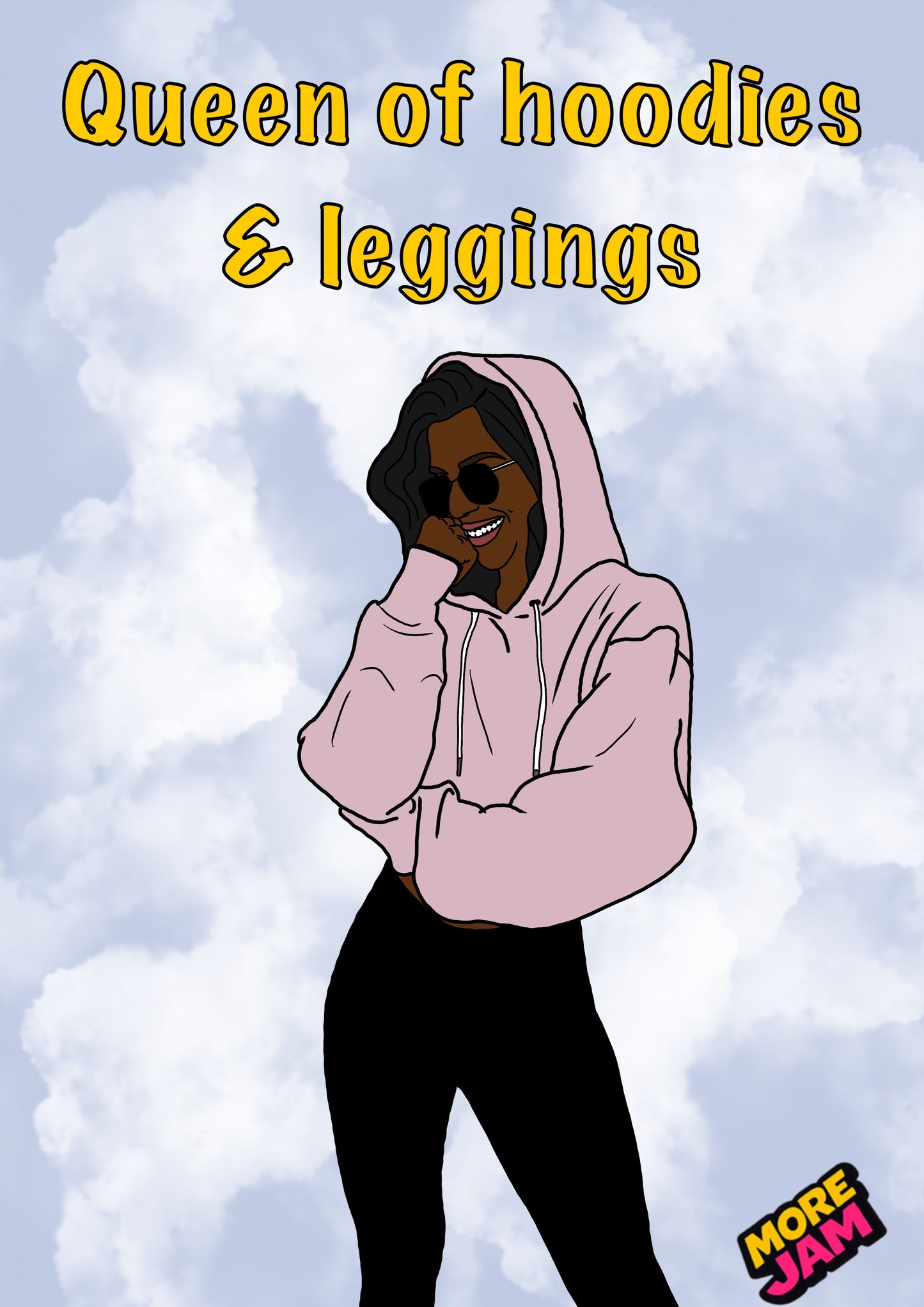 Hoodie & Leggings | Funny Birthday Card | More Jam