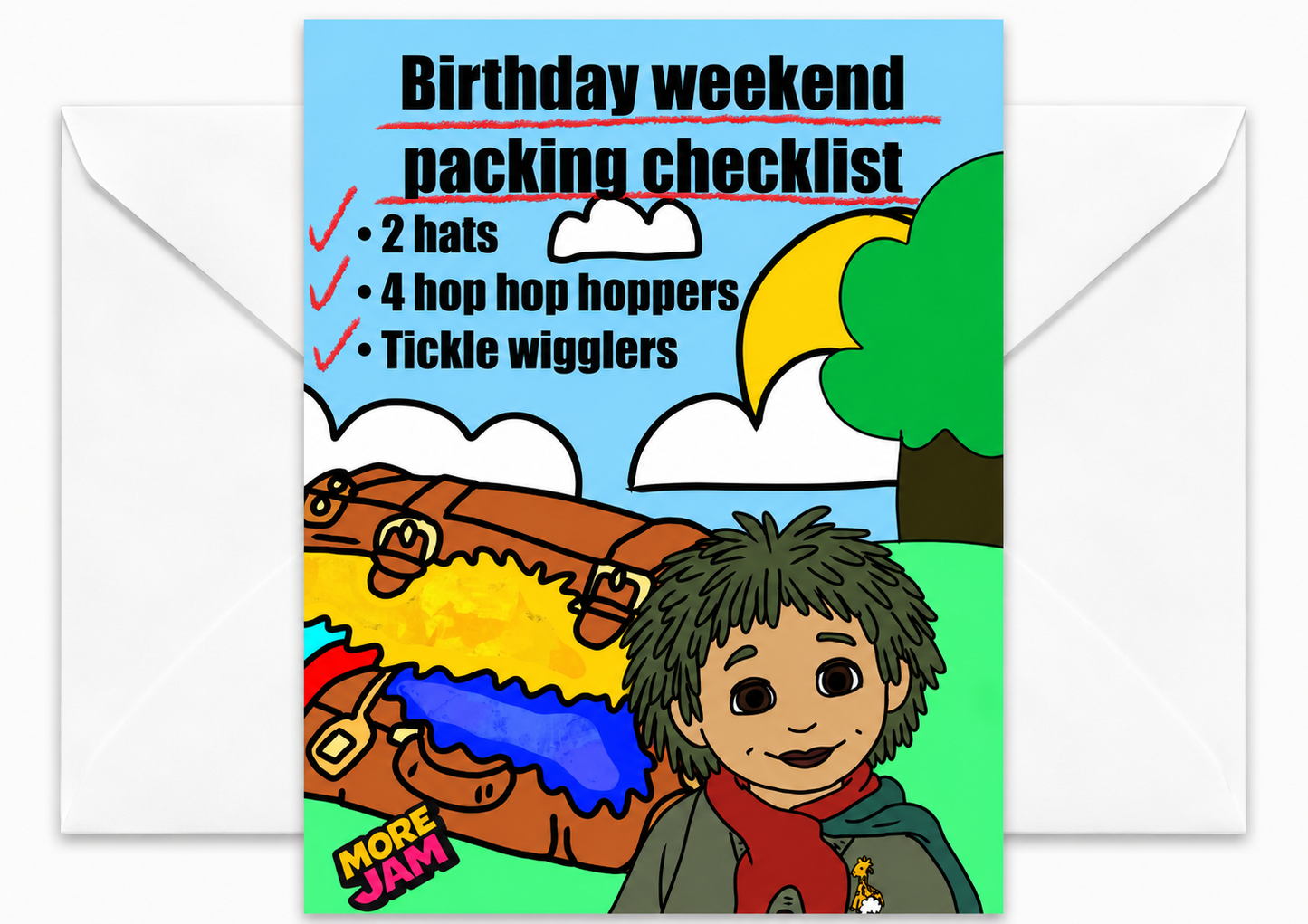 Tots TV Tiny Packing Birthday Card | Funny 90s Birthday Card | More Jam