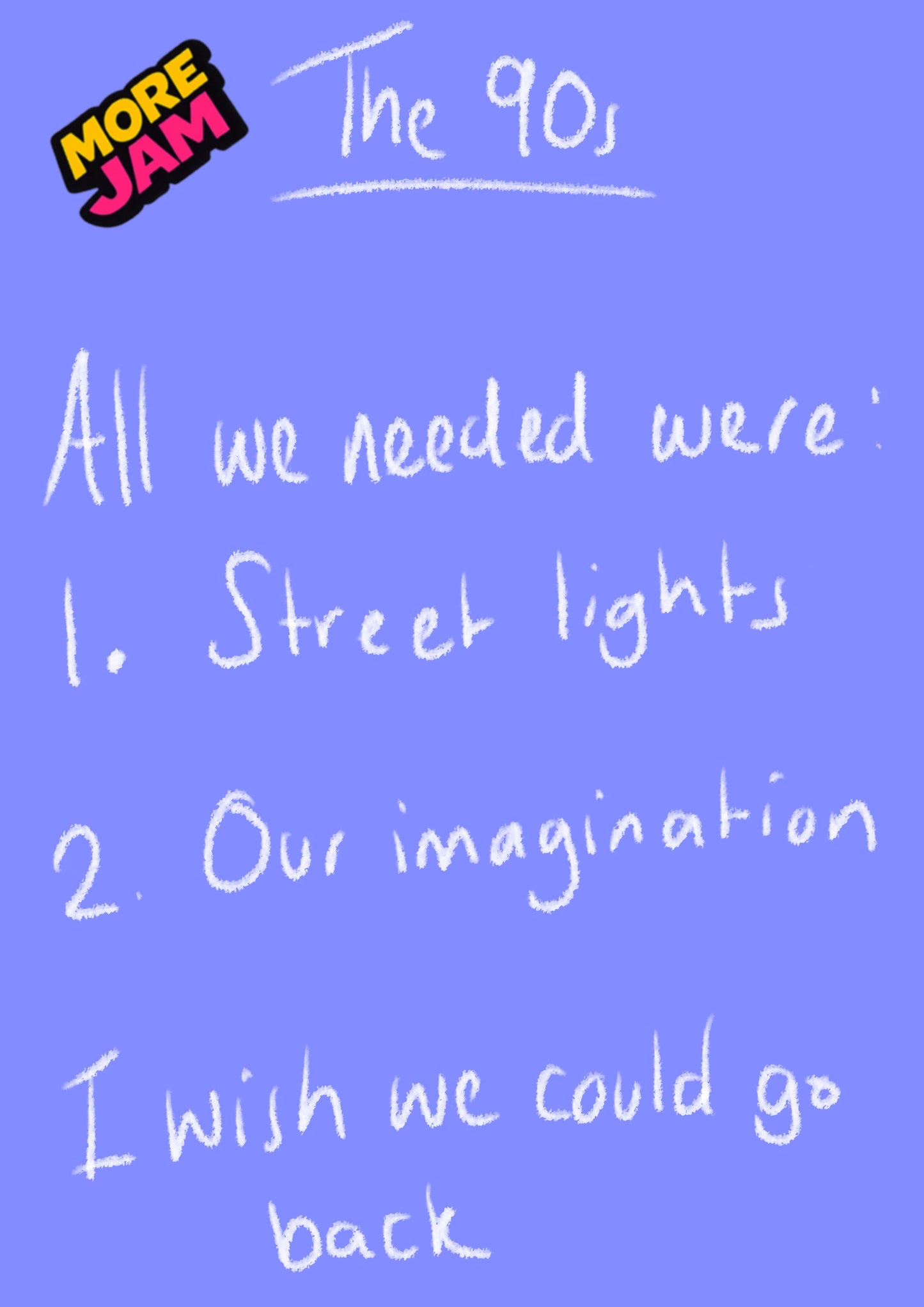 Street Lights & Imagination | Funny 90s Birthday Card | More Jam
