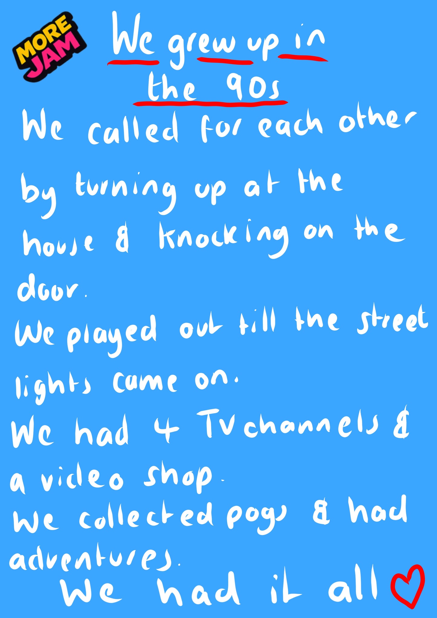 We Had It All | Funny 90s Birthday Card | More Jam
