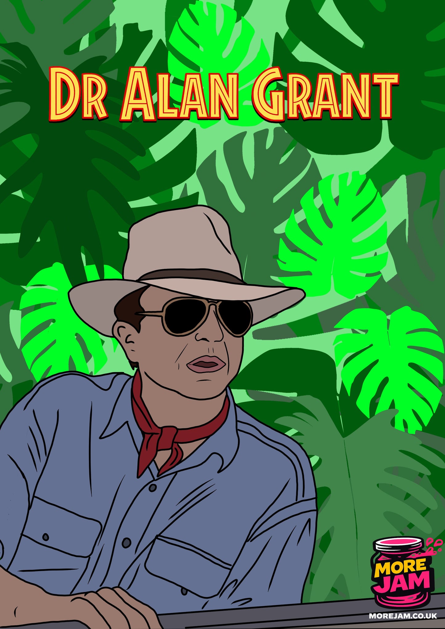 Dr Alan Grant - Sam Neill | Jurassic Park Card | More Jam