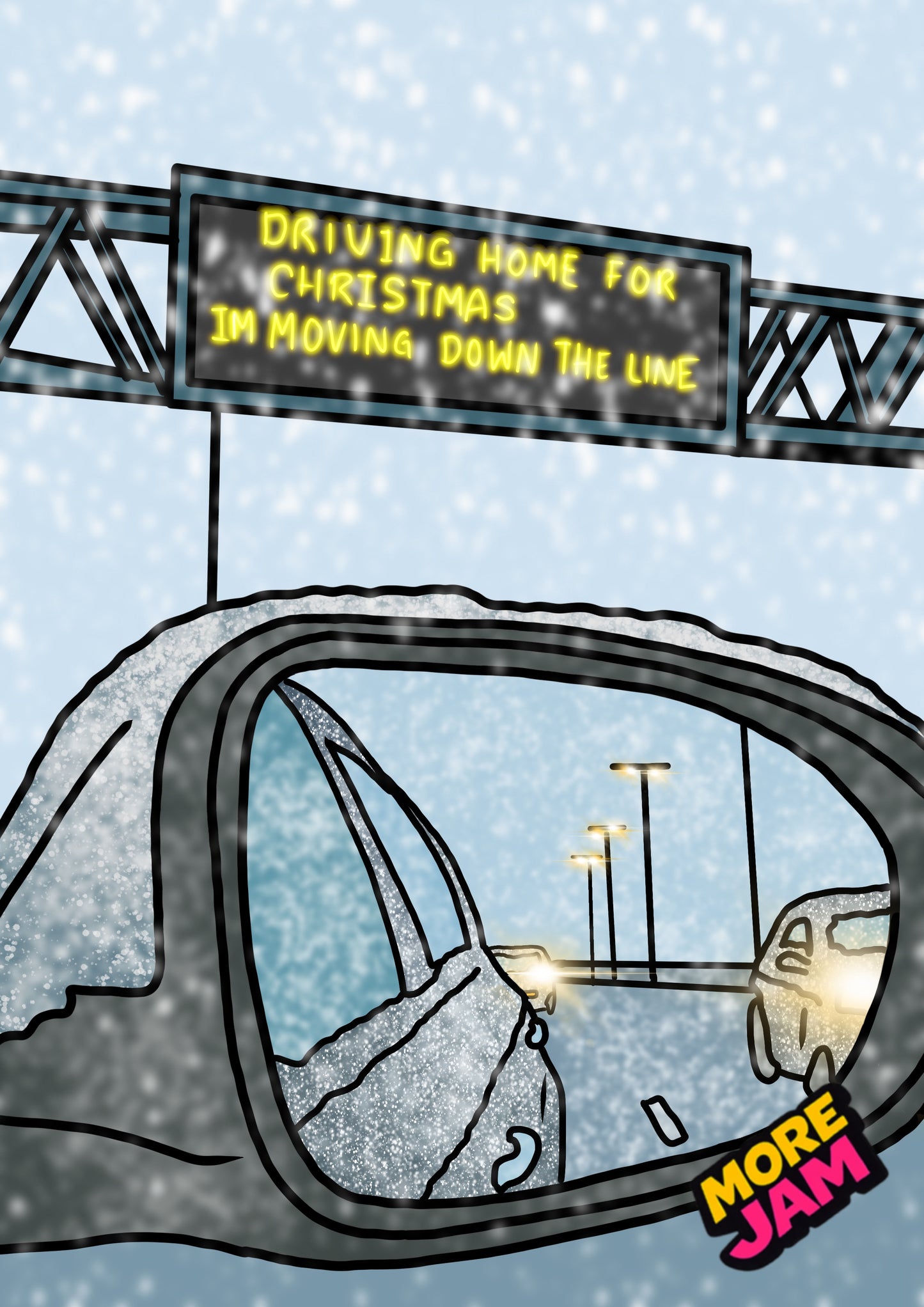 Chris Rea Driving Home For Christmas | Funny Christmas Card | More Jam