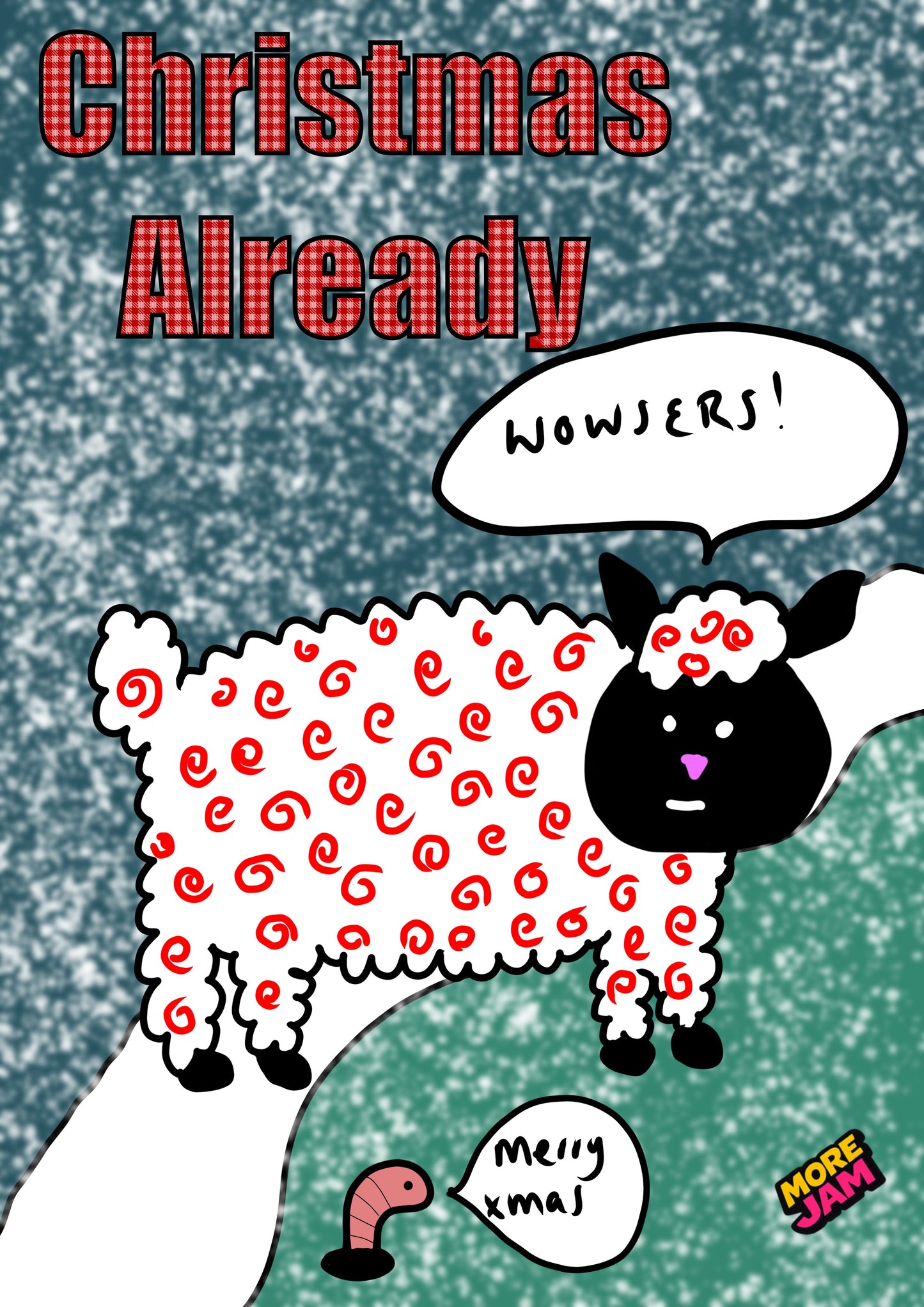 Christmas Already Sheep| Funny Christmas Card | More Jam