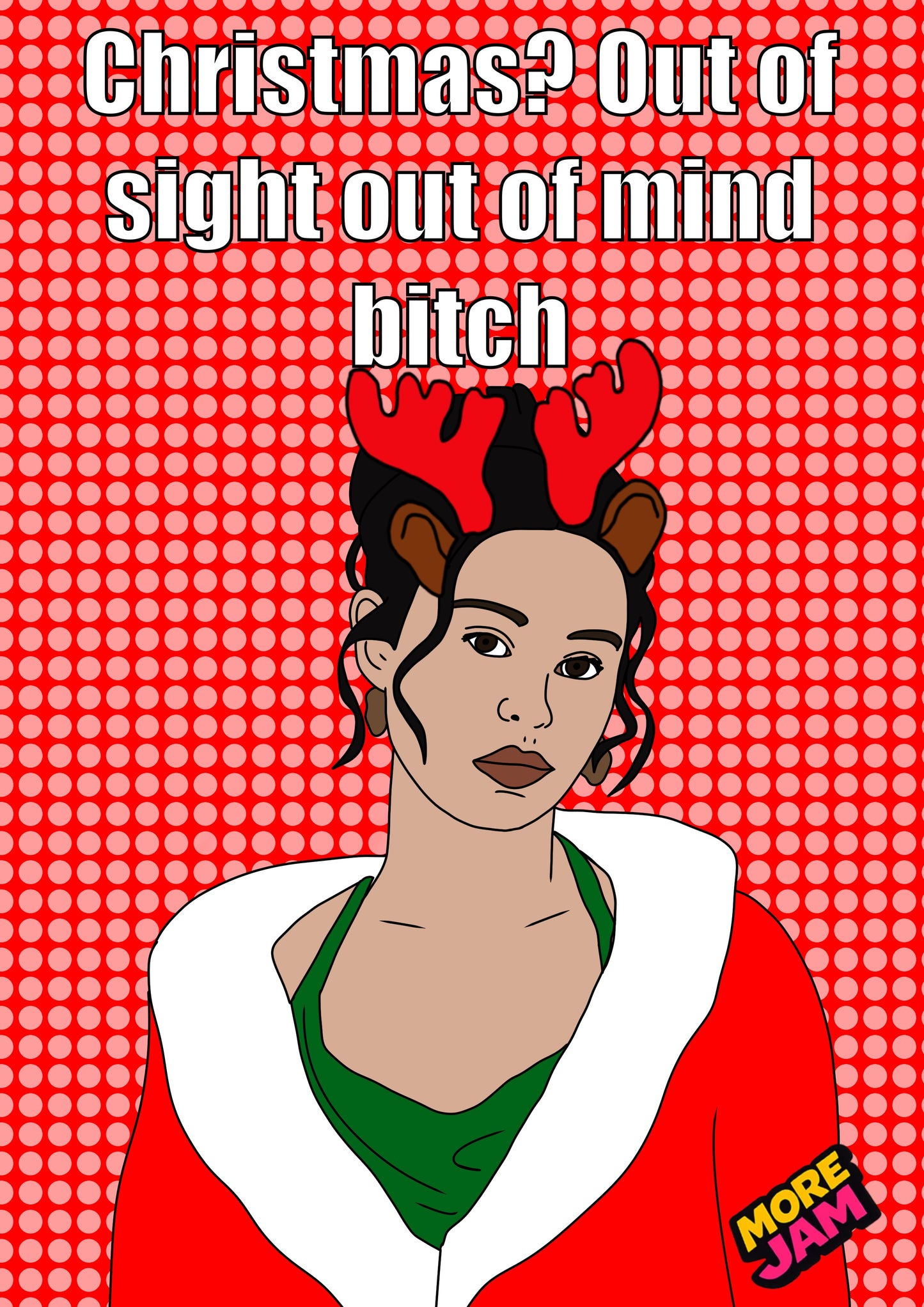 Euphoria Maddy Perez | Funny Christmas Card | More Jam