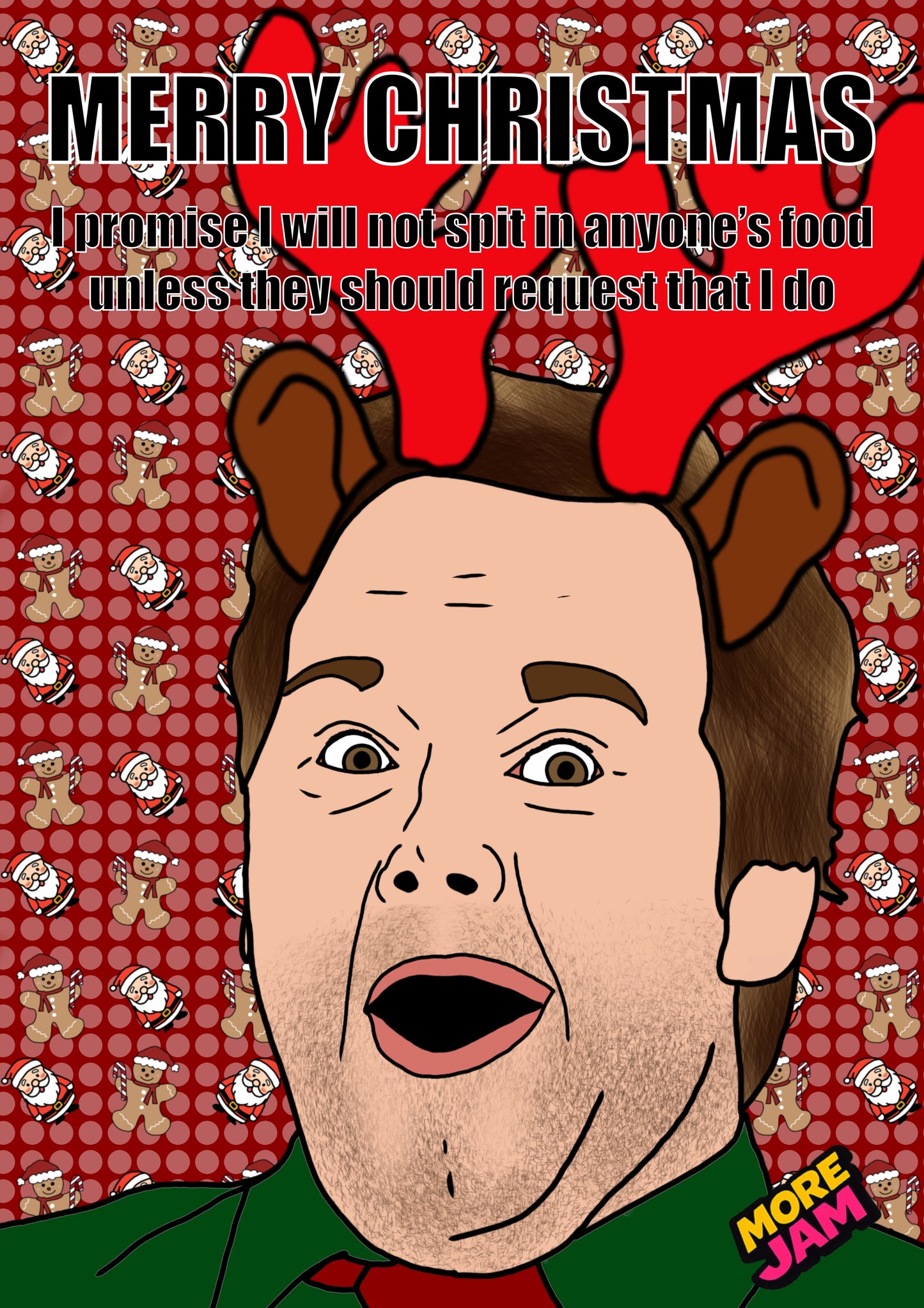 Parks & Recreation Andy Dwyer Won't Spit | Funny Christmas Card | More Jam