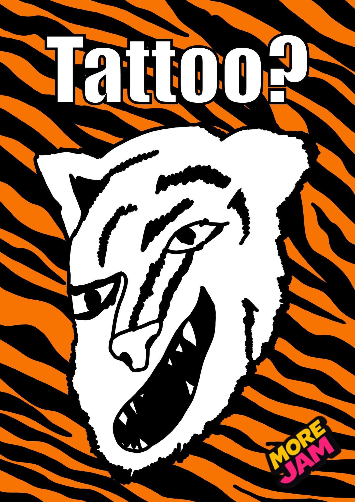 Mandy's Tiger Tattoo | Funny This Country Birthday Card | More Jam
