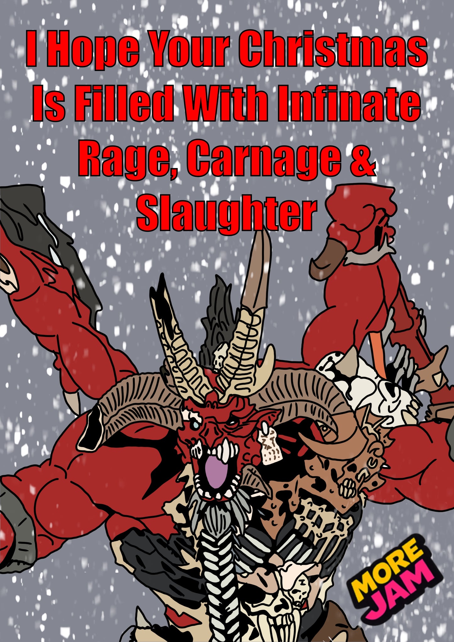Warhammer Infinite Christmas Rage| Funny Christmas Card | More Jam