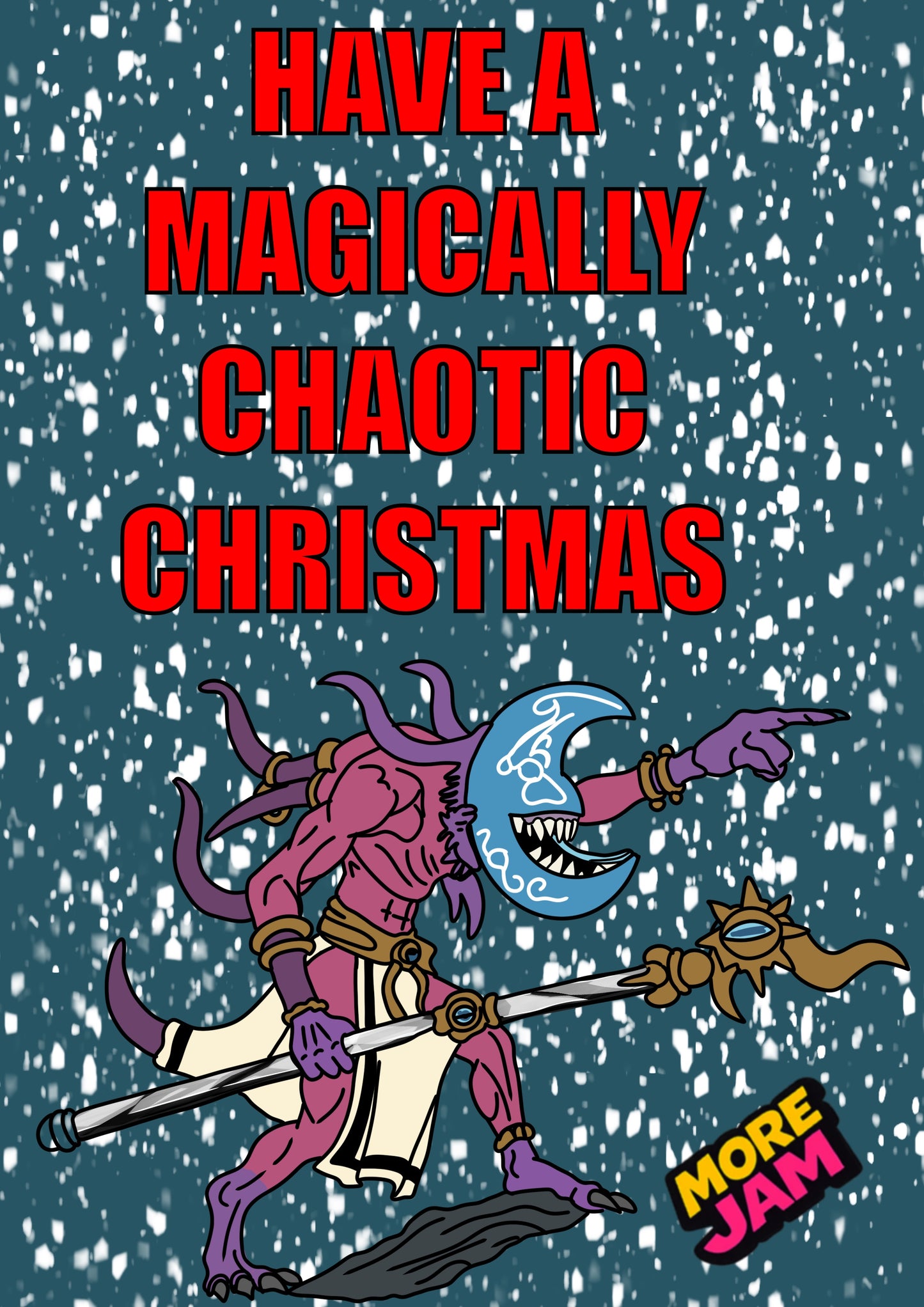 Warhammer Chaotic Christmas | Funny Christmas Card | More Jam