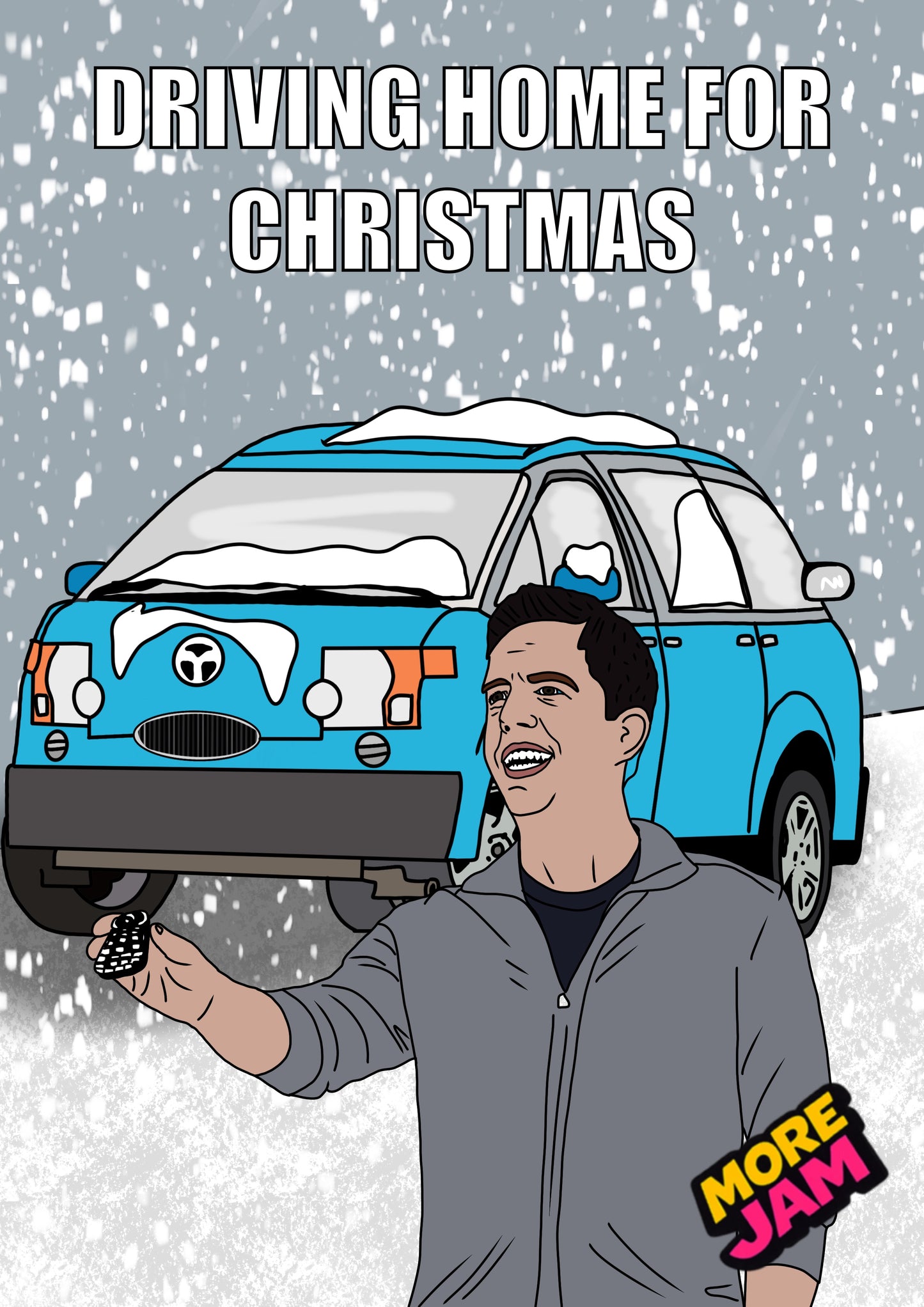 Vacation Driving Home For Christmas | Funny Christmas Card | More Jam