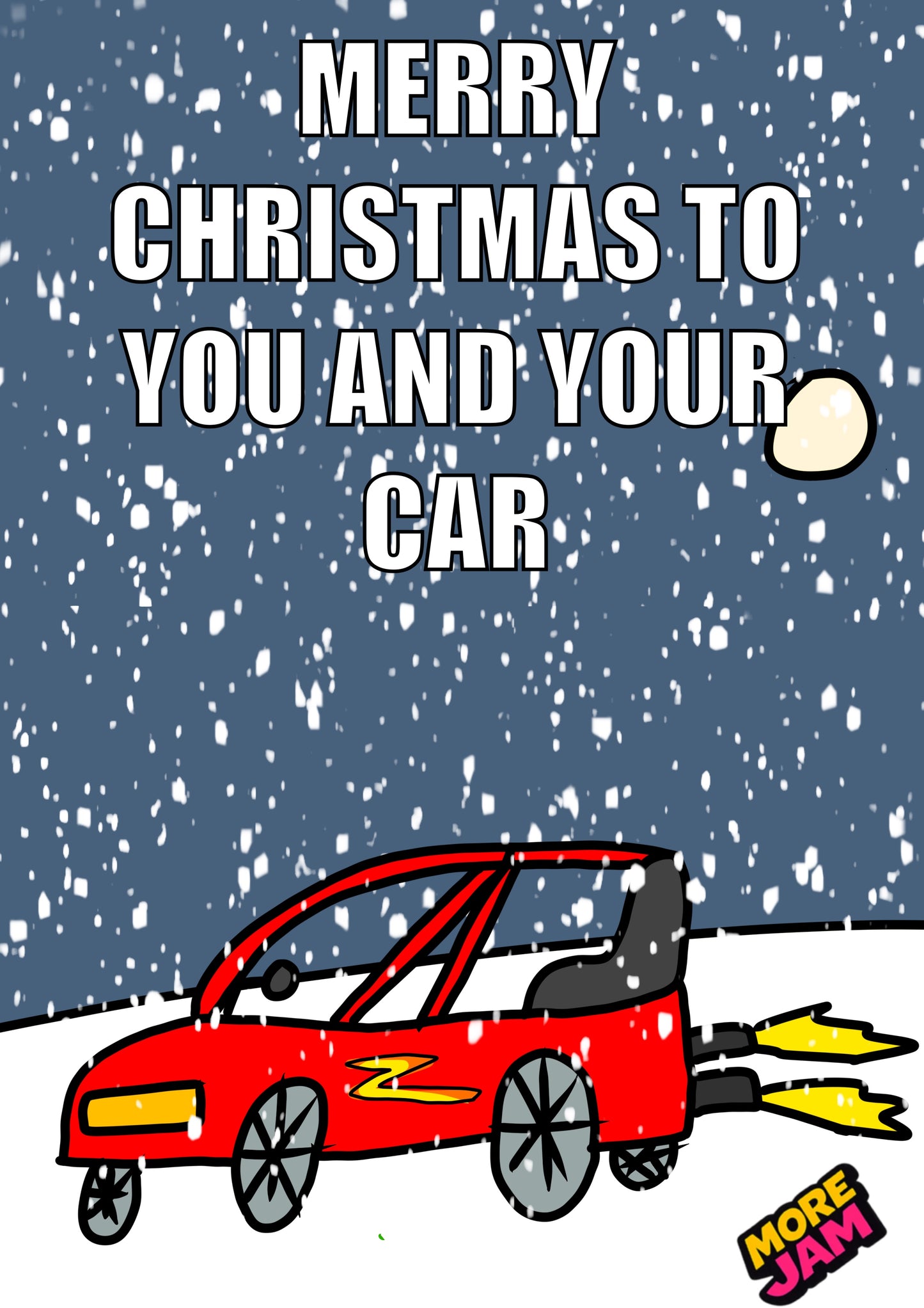 Merry Christmas Car | Funny Christmas Card | More Jam