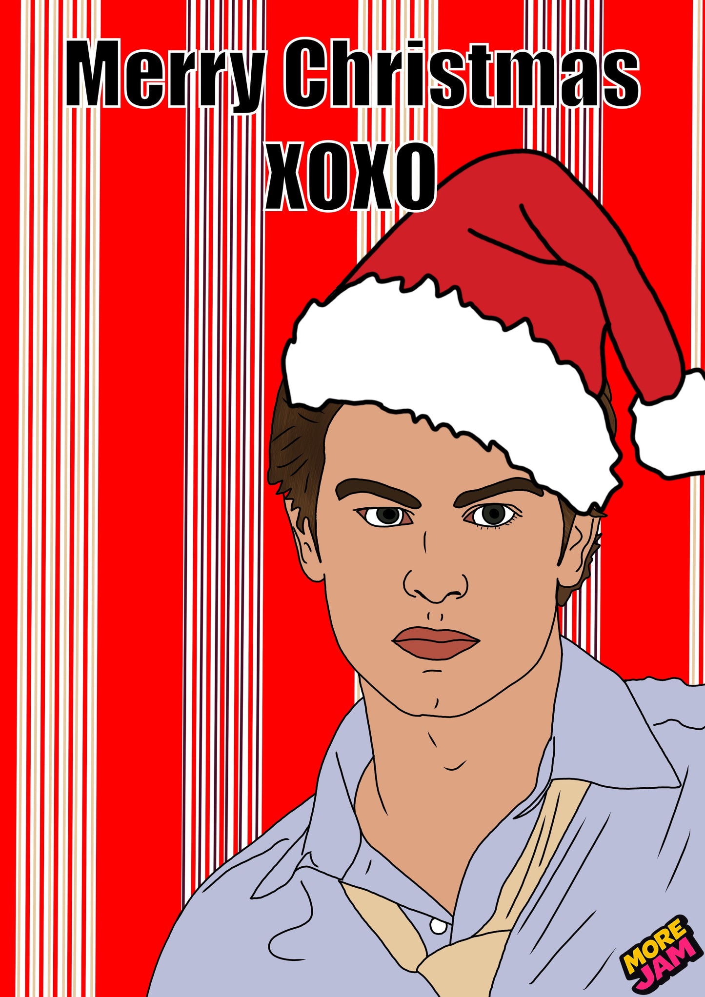Nate Archibald | Funny Gossip Girl Christmas Card | More Jam