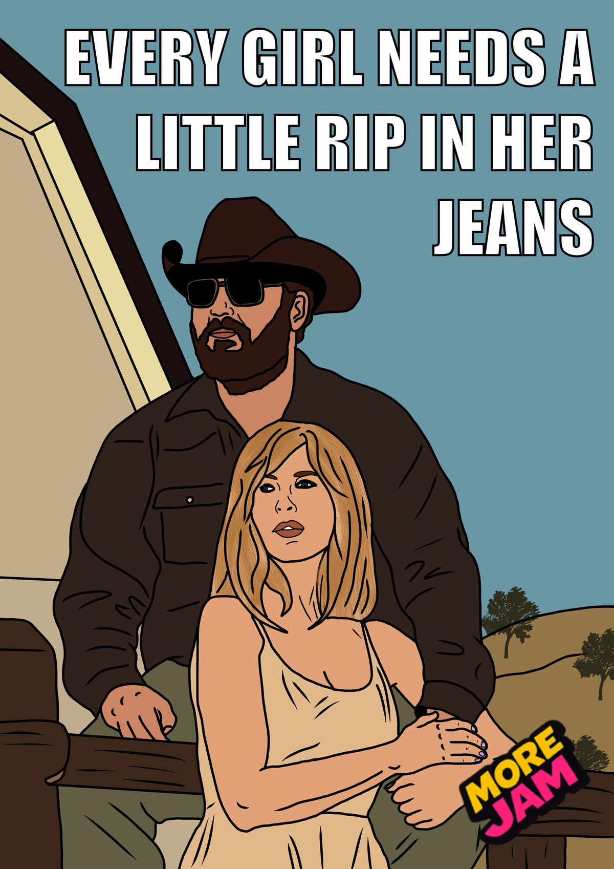 Yellowstone Beth & Rip | Funny Birthday Card | More Jam