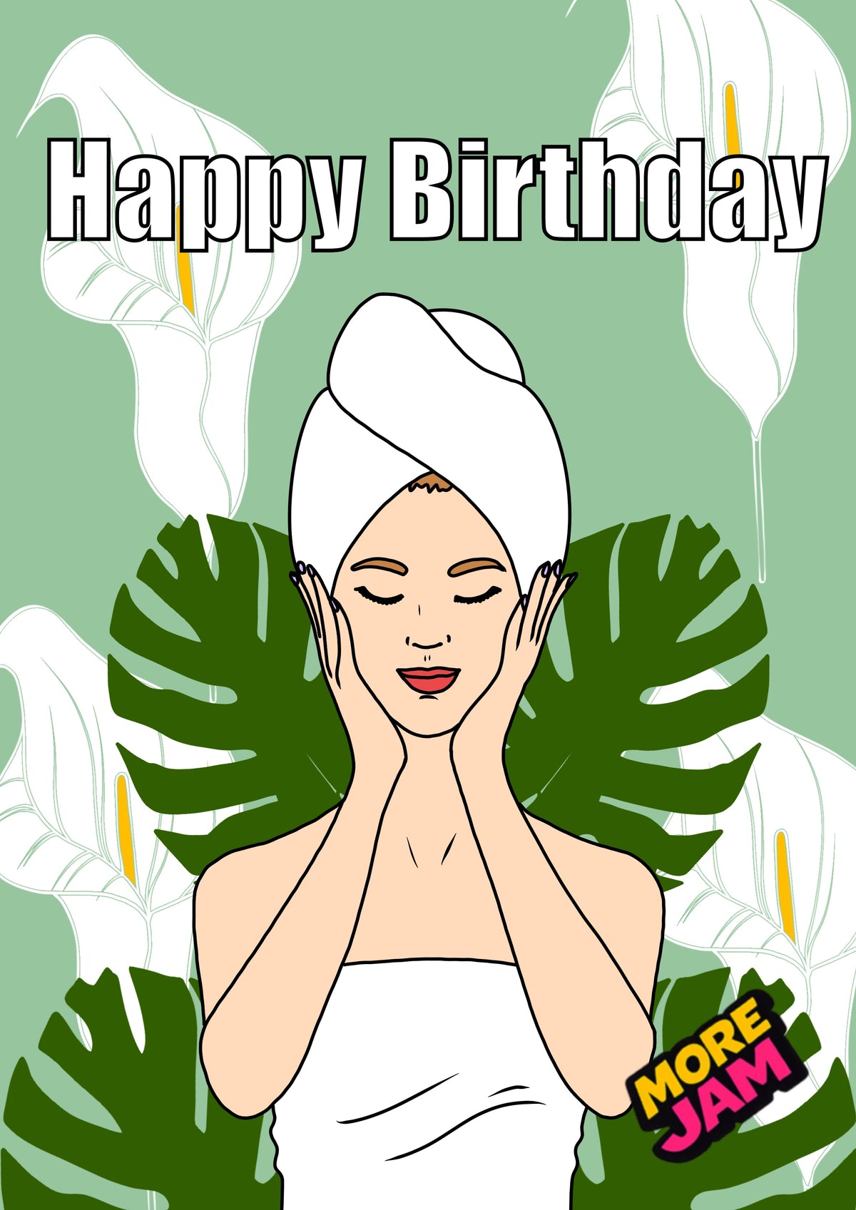Spa Day Birthday Card | Funny Birthday Card | More Jam