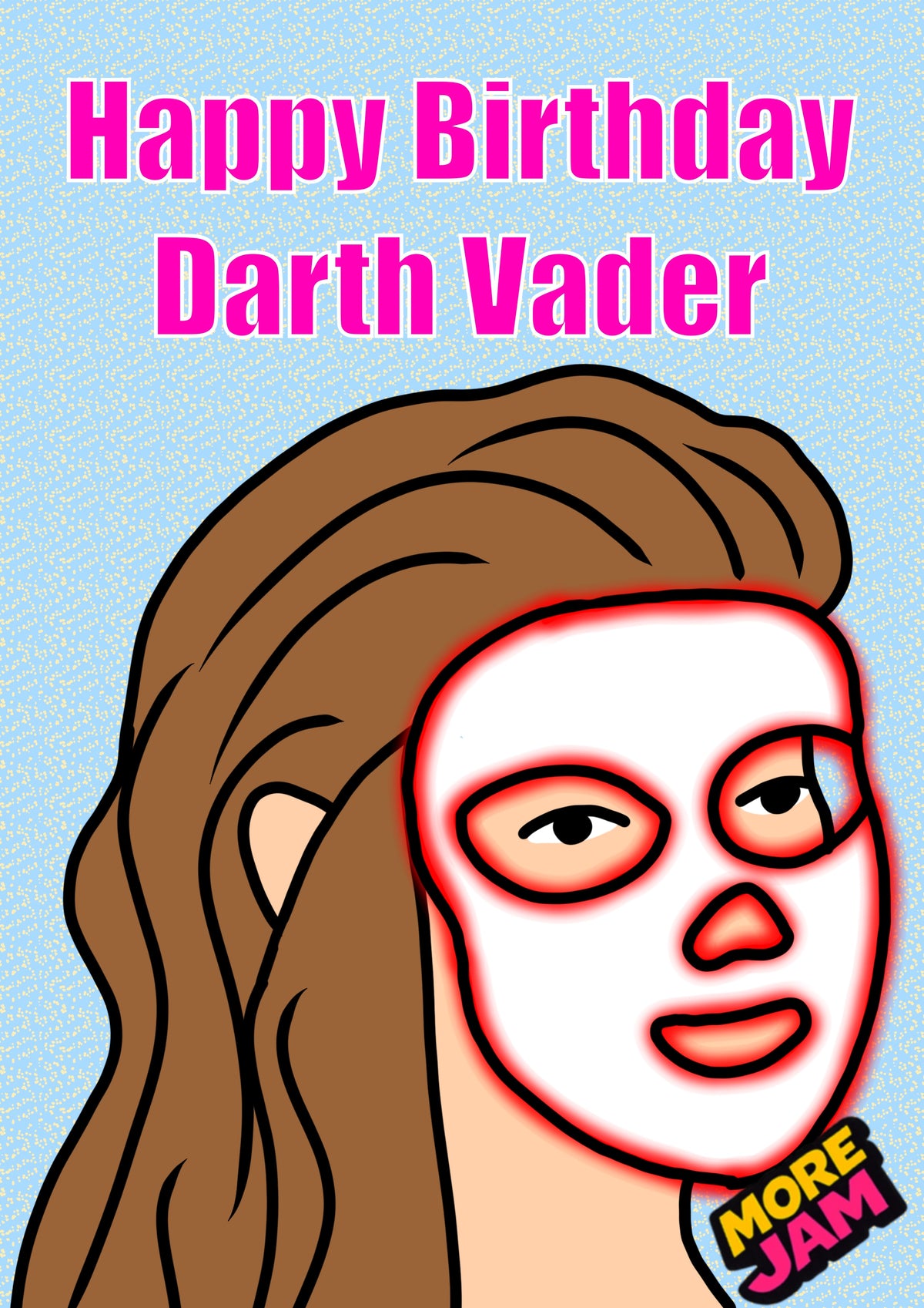 LED Mask Birthday Card | Funny Birthday Card | More Jam