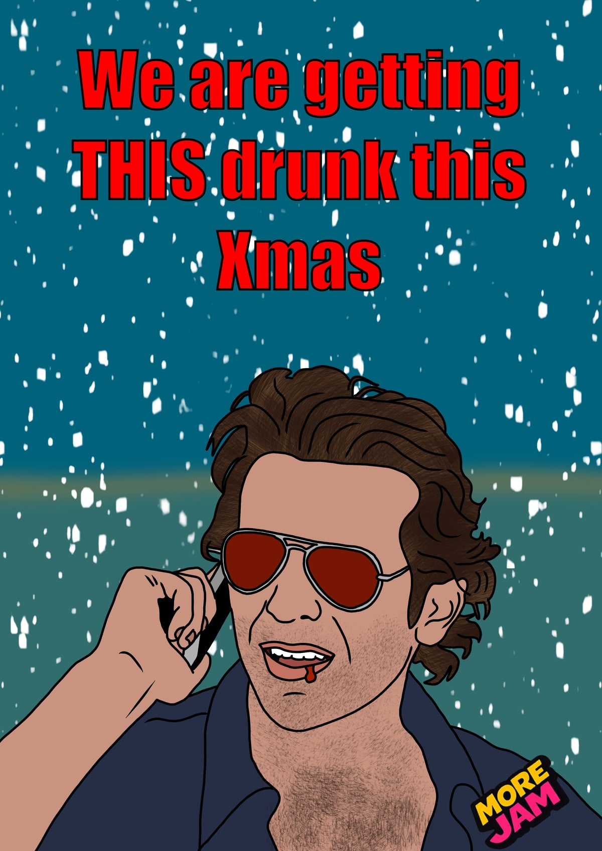 The Hangover Movie Phil | Funny Christmas Card | More Jam
