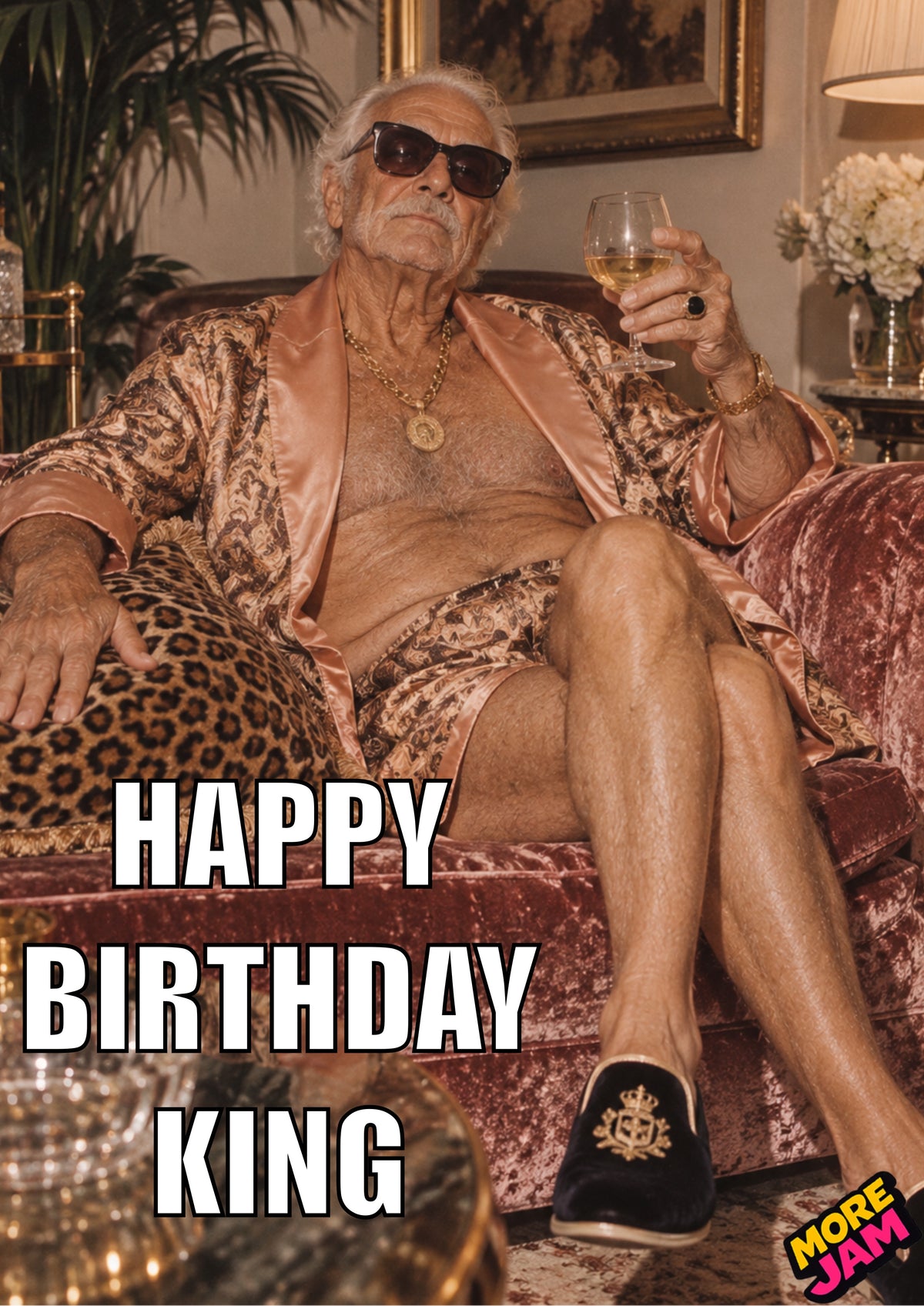Birthday King | Funny Birthday For Him Card | More Jam