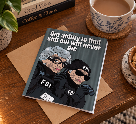 Best Friends FBI Forever | Funny Birthday Card | More Jam