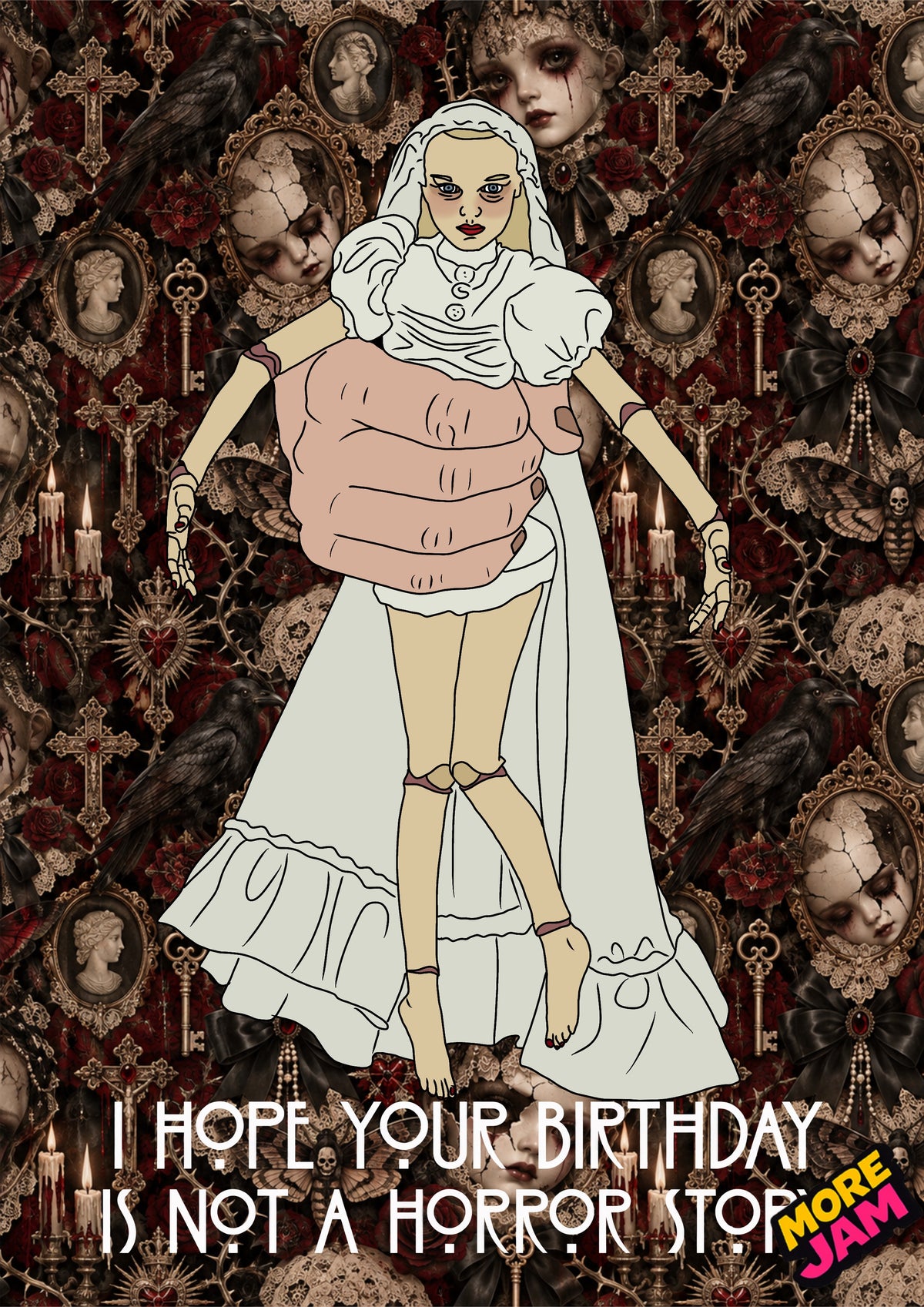 American Horror Story Creepy Doll | Creepy Birthday Card | More Jam