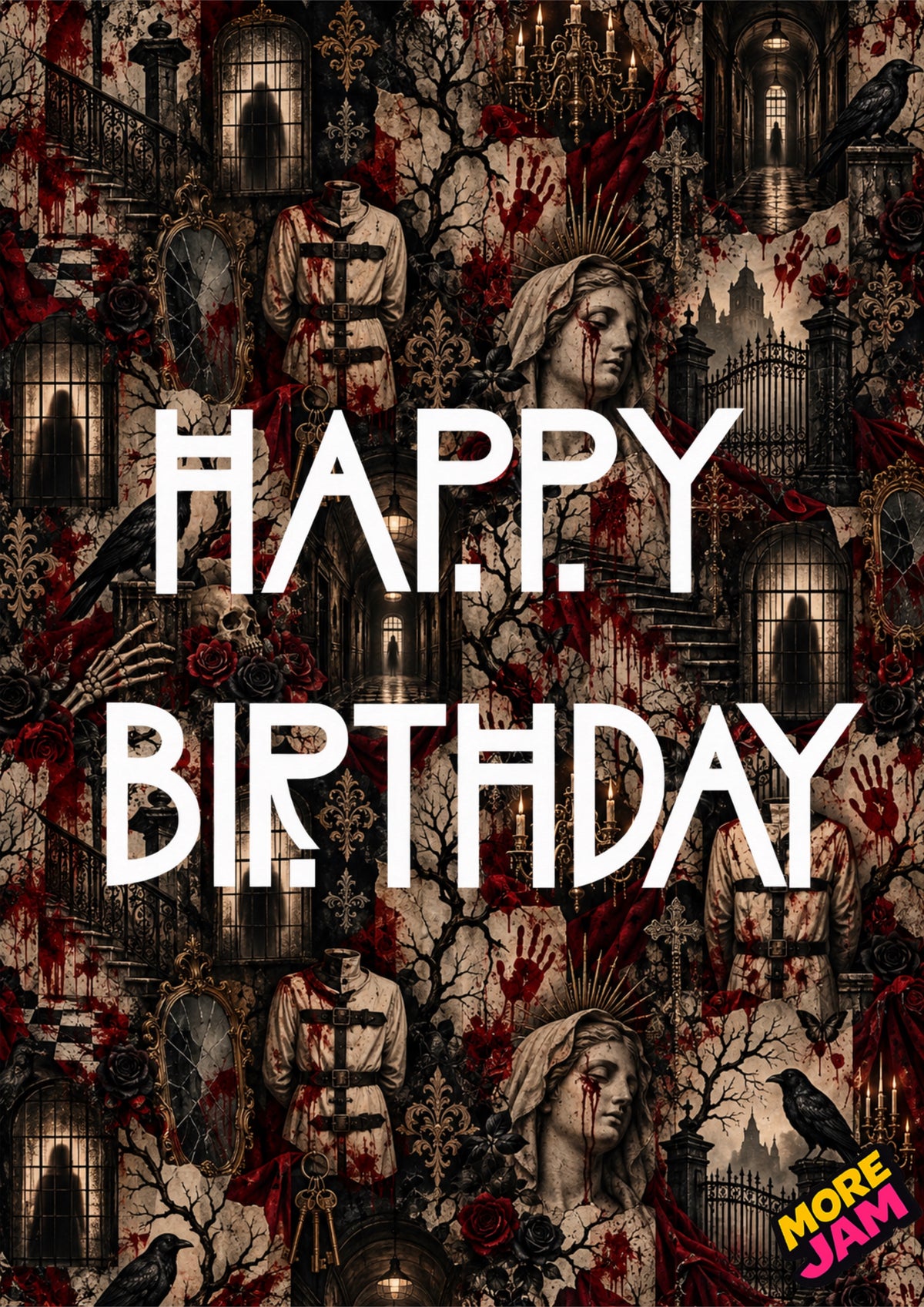 American Horror Story Asylum Style| Creepy Birthday Card | More Jam