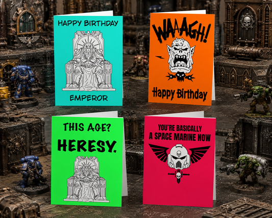 Warhammer Waaagh | Funny Birthday Card | More Jam