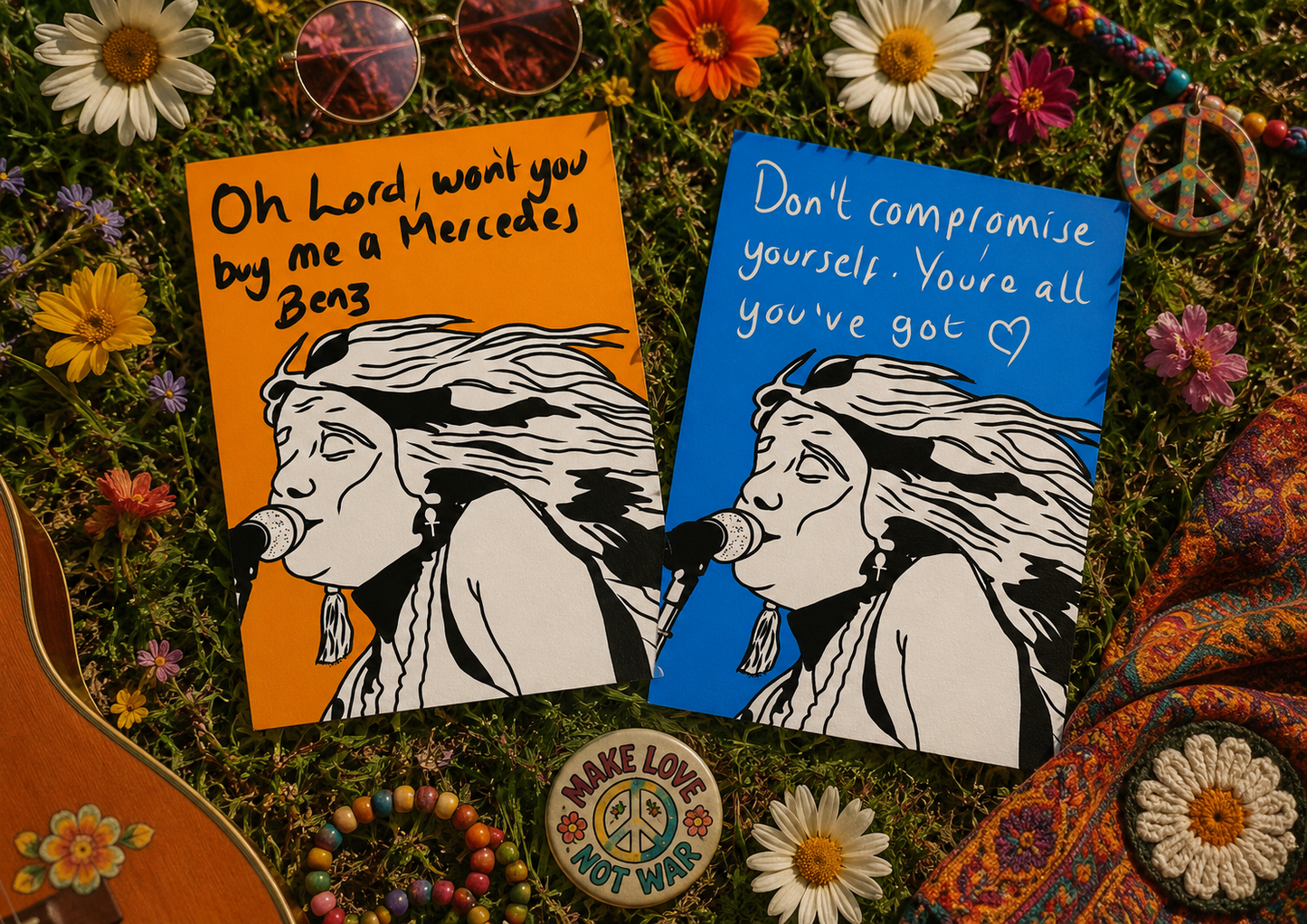 Janis Joplin Quote | Bold Bright Birthday Card | More Jam