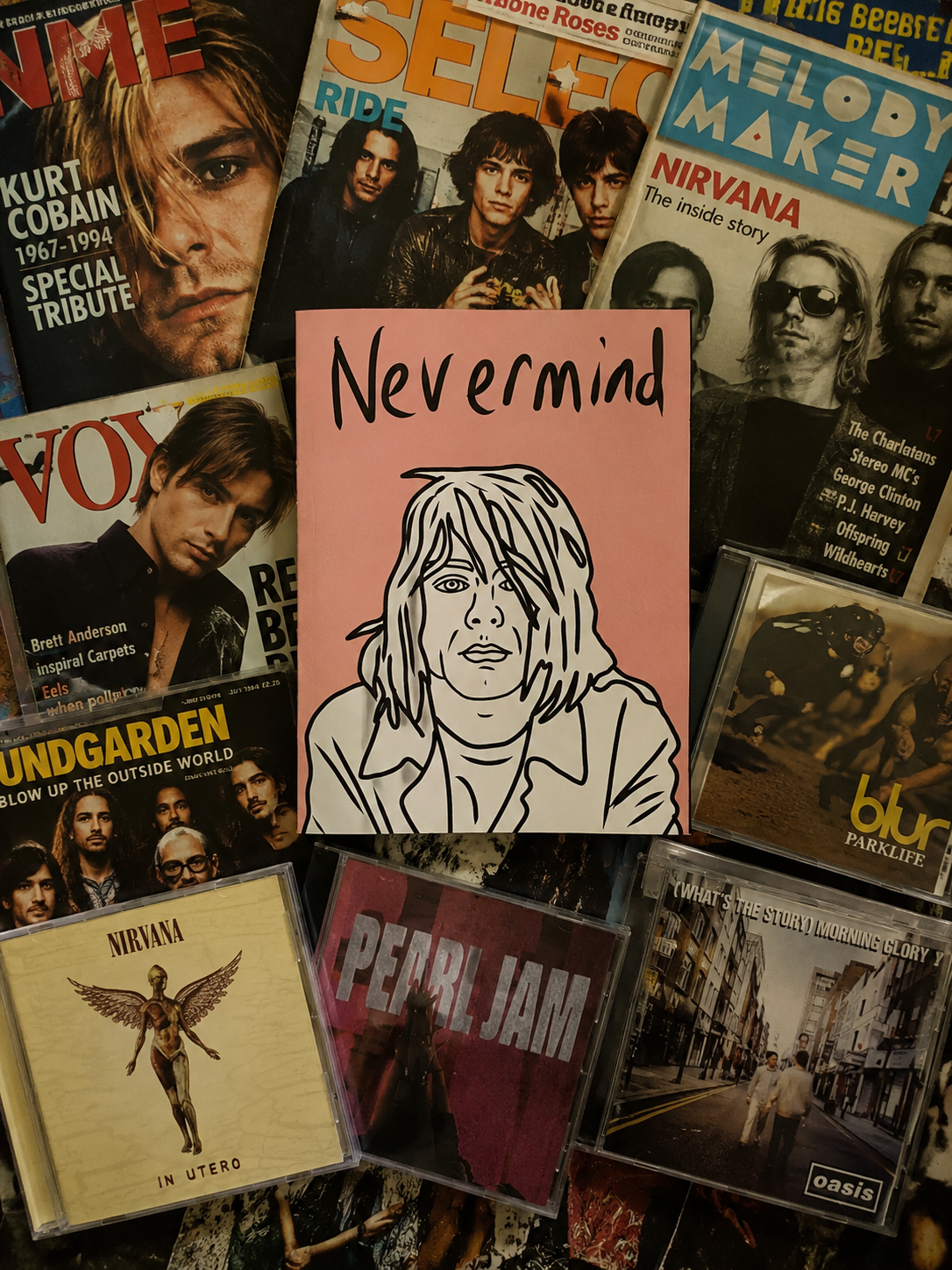 Kurt Cobain | Bold Bright Birthday Card | More Jam