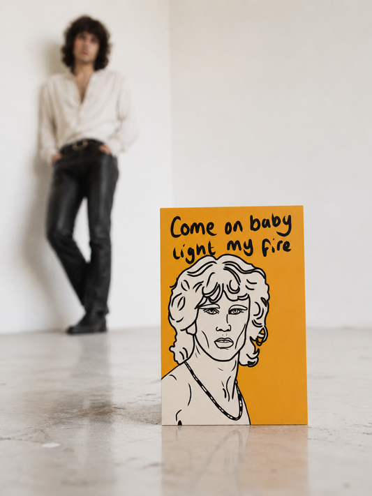 Jim Morrison The Doors | Bold Bright Birthday Card | More Jam