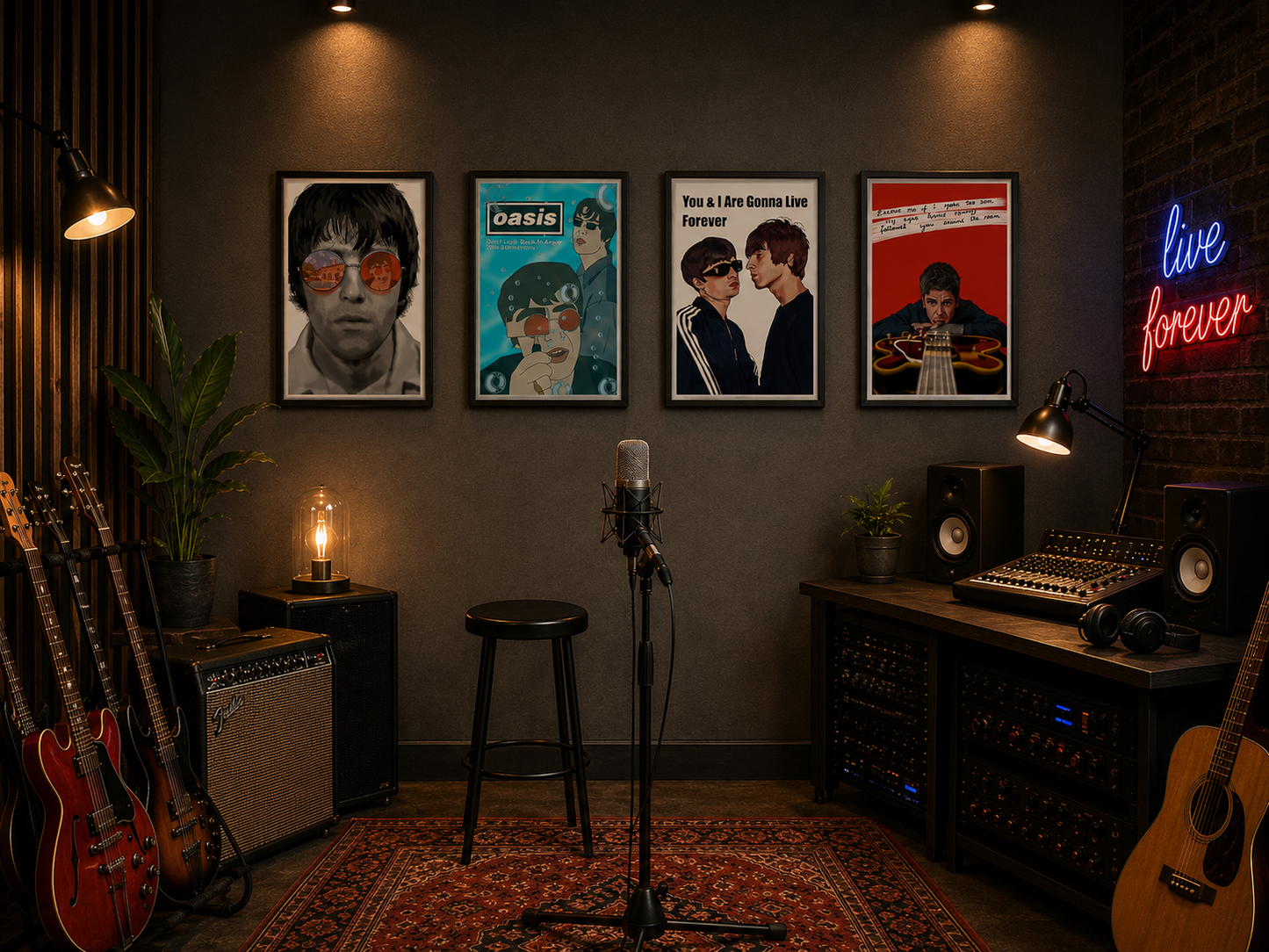 Oasis Liam Don’t Look Back In Anger Prints UK | Unique A4 Wall Art | More Jam