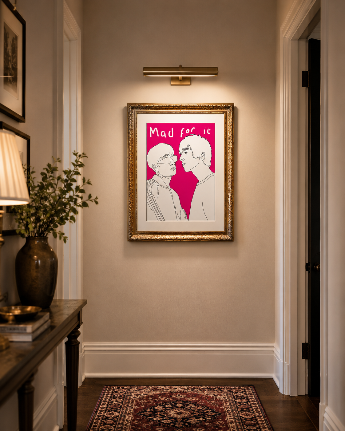 Liam & Noel Mad For It Prints UK | Unique A4 Wall Art | More Jam