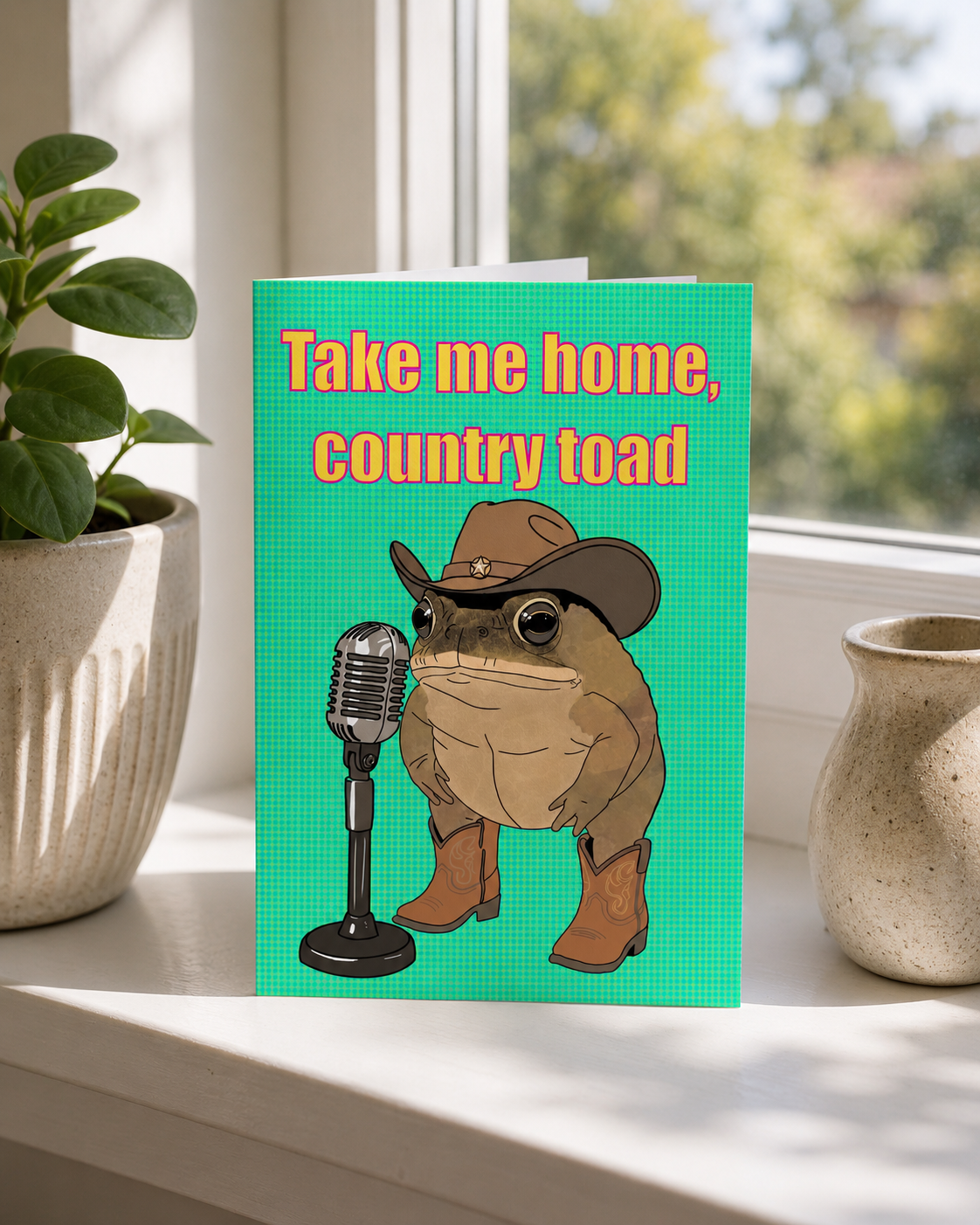 Take Me Home Country Toad | Funny Birthday Card | More Jam